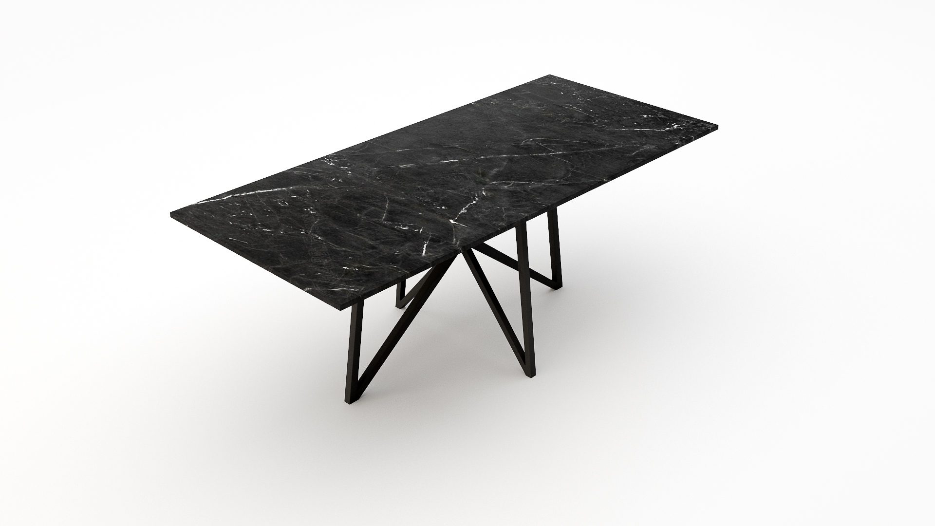 Rechthoekige marmeren eettafel Stella - Negresco - Afbeelding 2