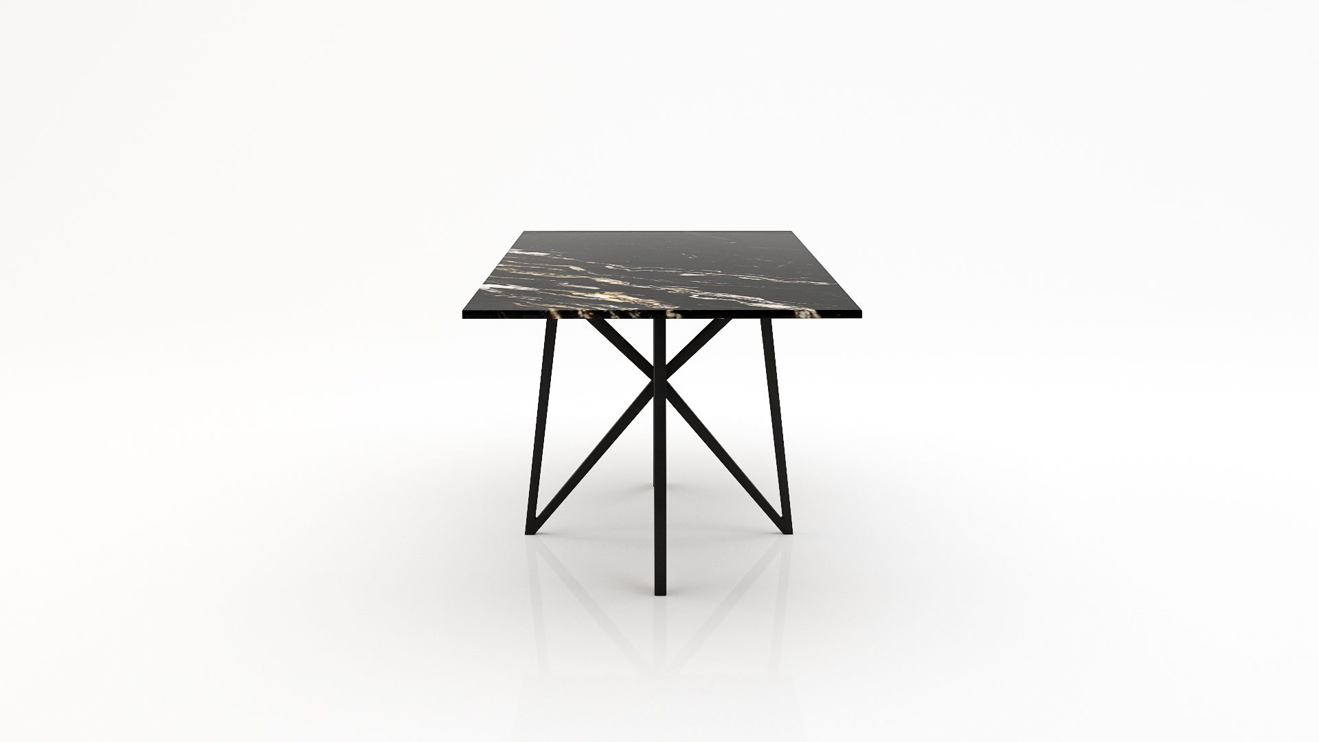 Rechthoekige marmeren eettafel Stella - Titanium - Afbeelding 3