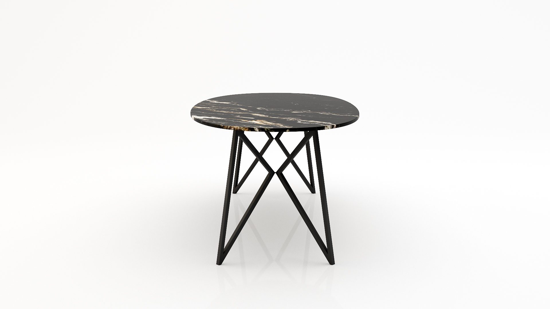 Ovale marmeren eettafel Pipistrello - Titanium - Afbeelding 3