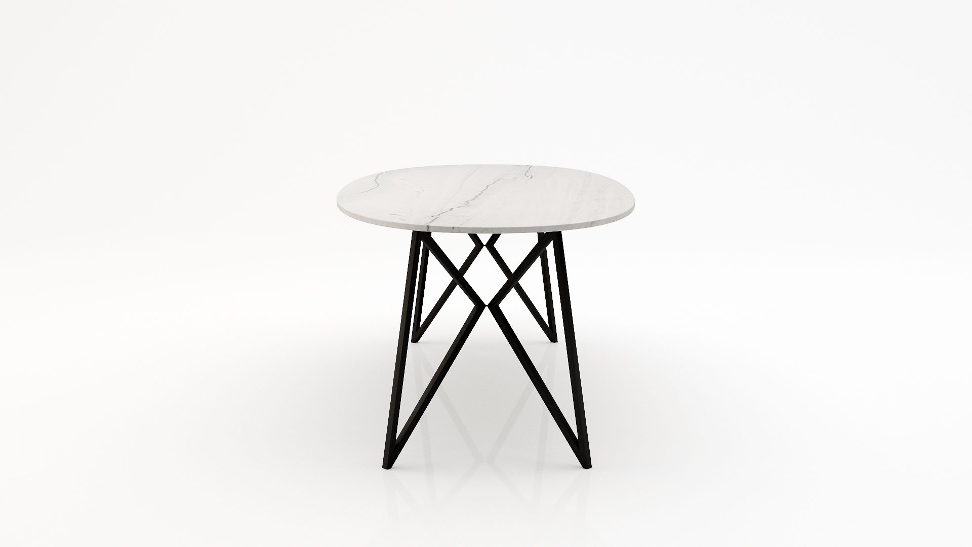 Ovale marmeren eettafel Pipistrello - Mont Blanc Quartzite - Afbeelding 3