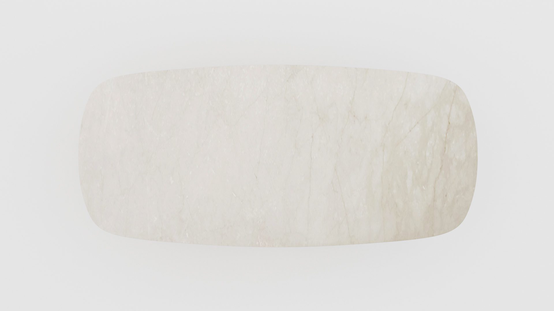 Deens ovale marmeren eettafel Pipistrello Botticino Semi Classico - Afbeelding 3