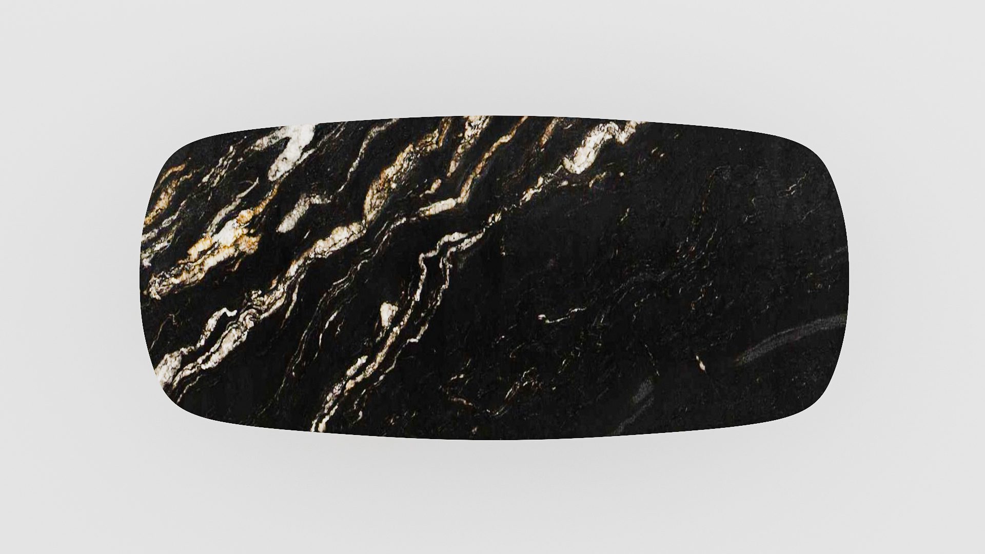 Deens ovale marmeren eettafel Pipistrello - Titanium - Afbeelding 4