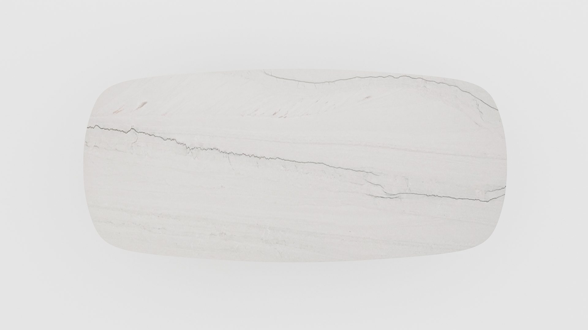 Deens ovale marmeren eettafel Pipistrello Mont Blanc Quartzite - Afbeelding 4