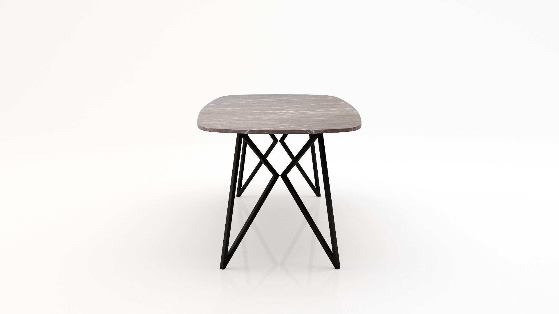 Deens ovale marmeren eettafel Pipistrello - Pietra Grey - Afbeelding 3