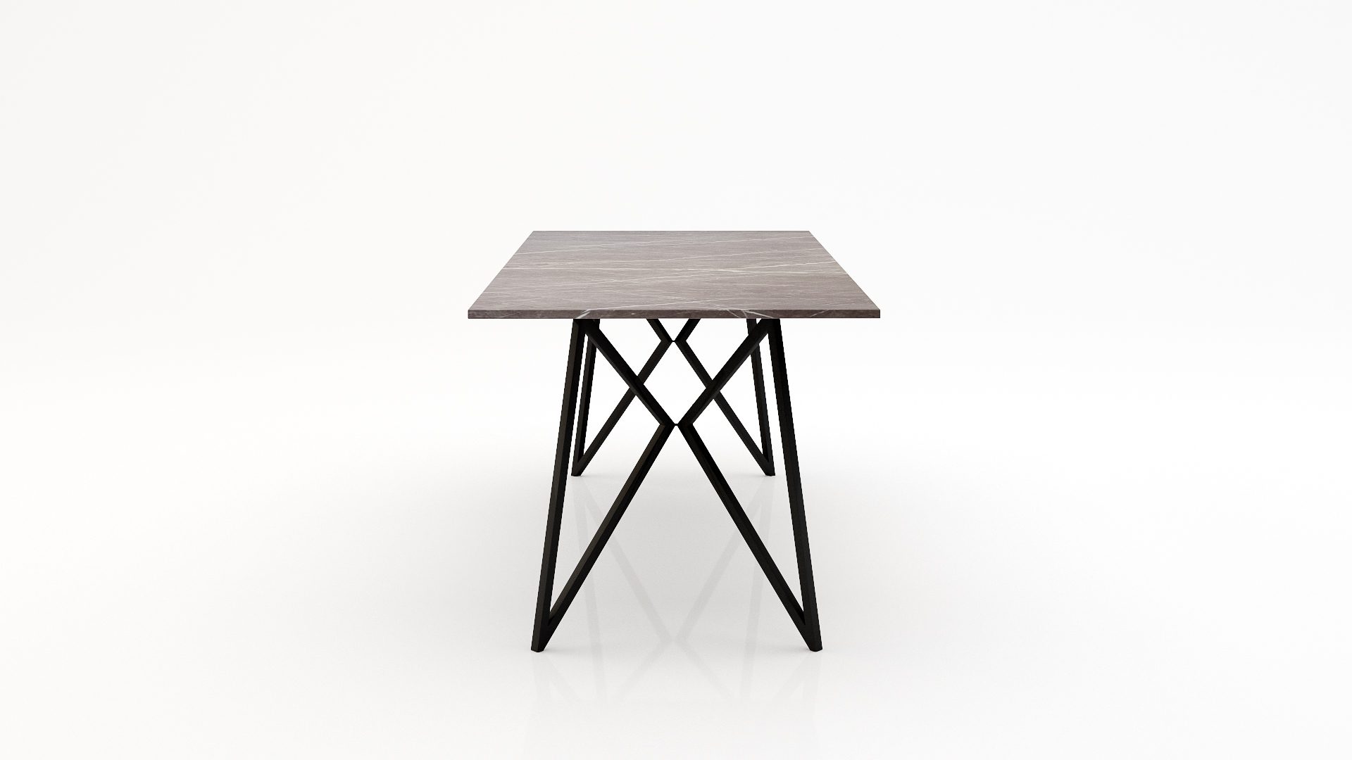 Rechthoekige marmeren eettafel Pipistrello - Pietra Grey - Afbeelding 3