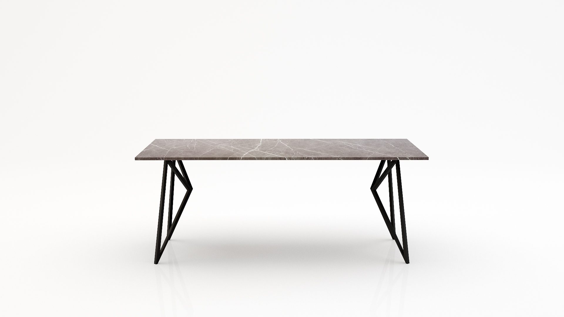 Rechthoekige marmeren eettafel Pipistrello - Pietra Grey - 260x100cm