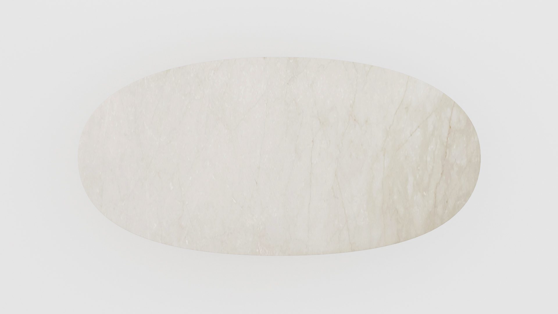 Ovale marmeren eettafel Pipistrello Botticino Semi Classico - Afbeelding 4