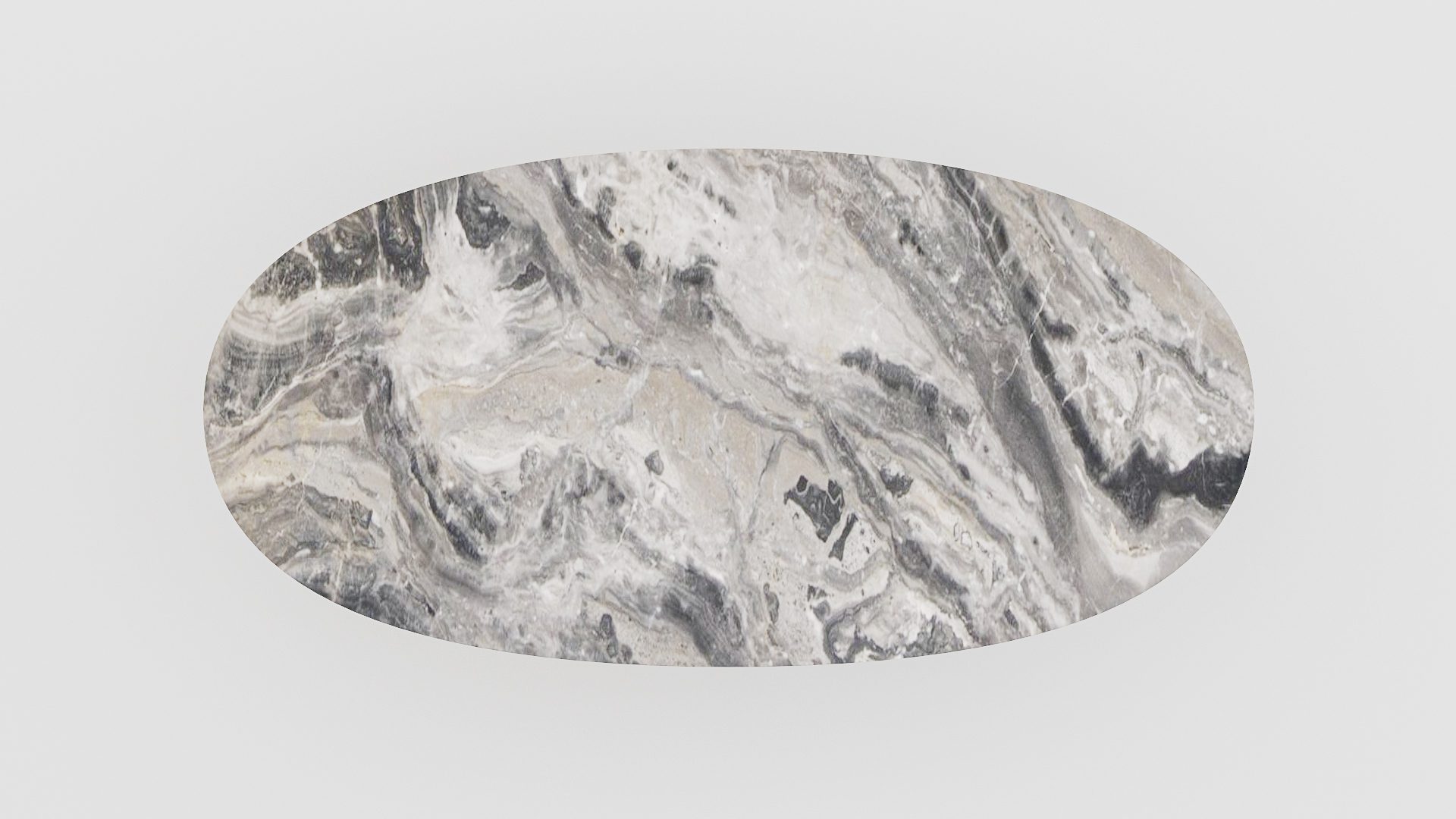 Ovale marmeren eettafel Pipistrello Arabescato Orobico Grigio - Afbeelding 4