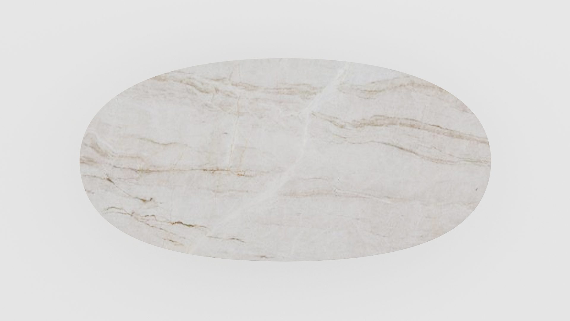Ovale marmeren eettafel Pipistrello - Taj Mahal Quartzite - Afbeelding 4