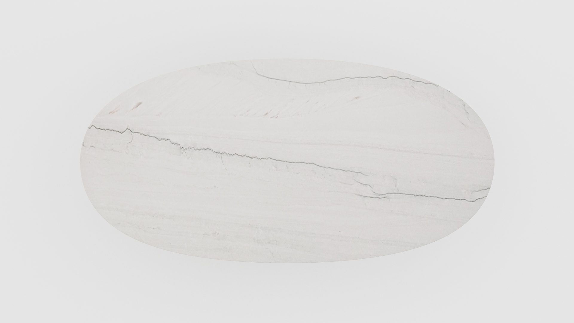 Ovale marmeren eettafel Pipistrello - Mont Blanc Quartzite - Afbeelding 4