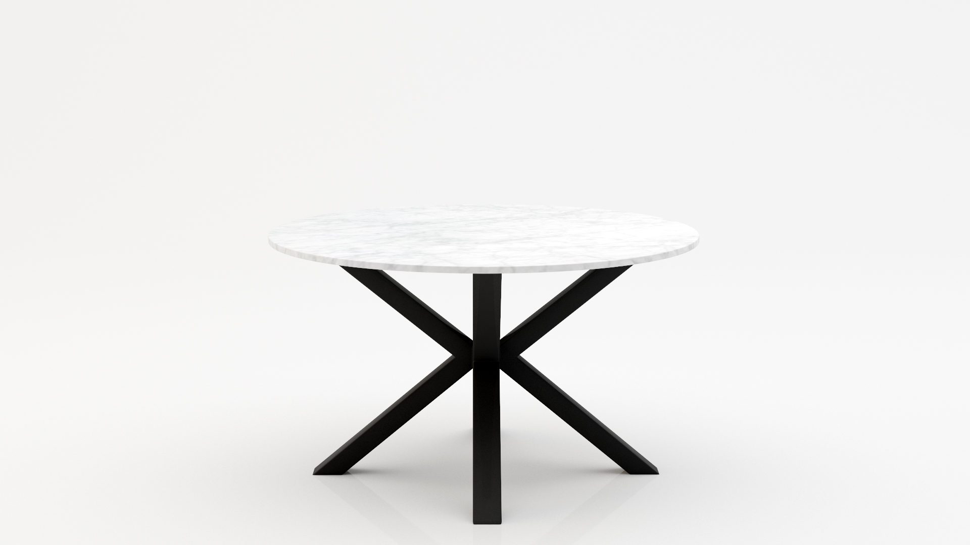 Ronde marmeren eettafel Croce - Bianco Carrara CD CHIARO - 170cm