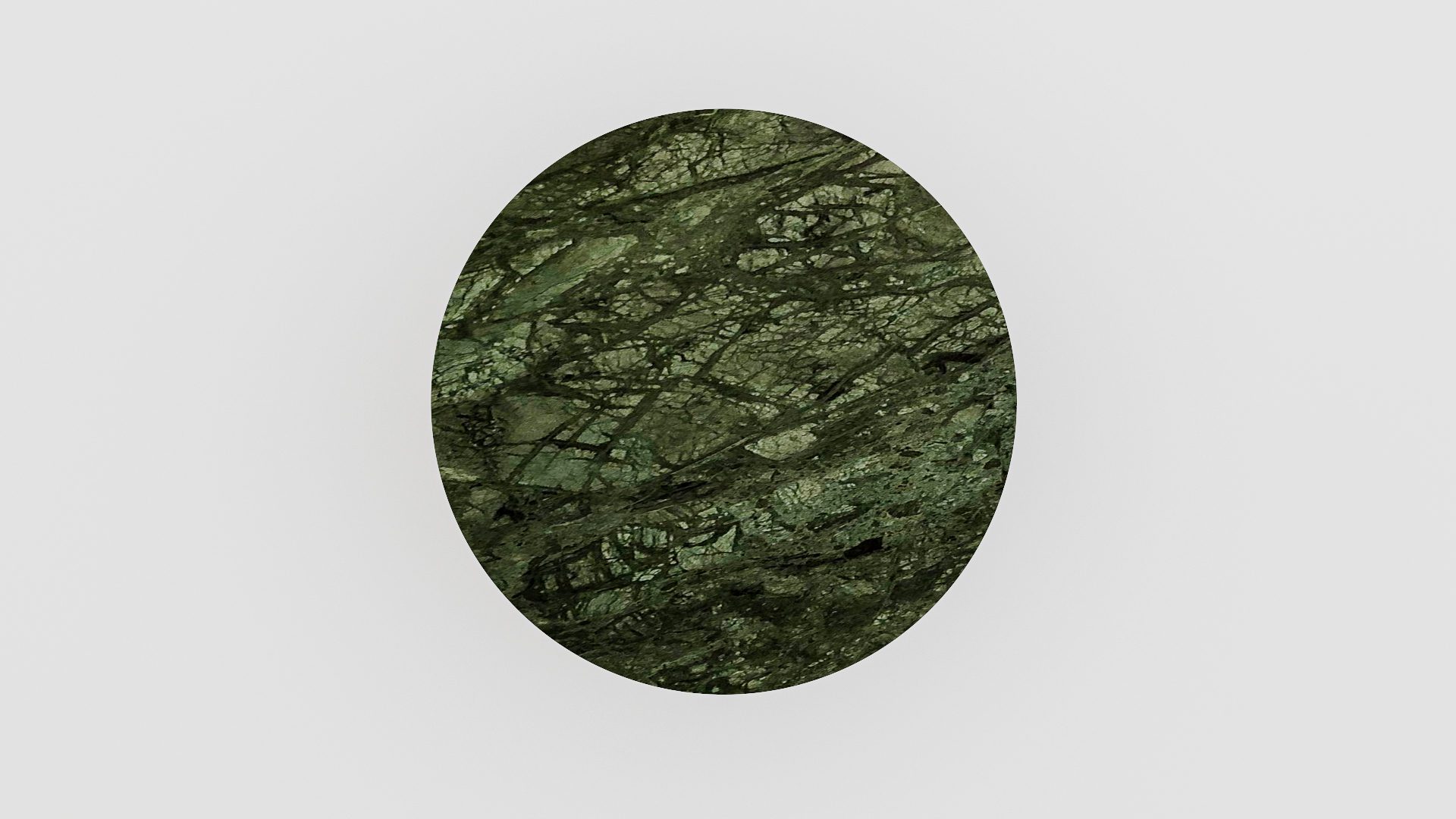 Ronde marmeren eettafel Croce - Verde Guatemala - Afbeelding 3