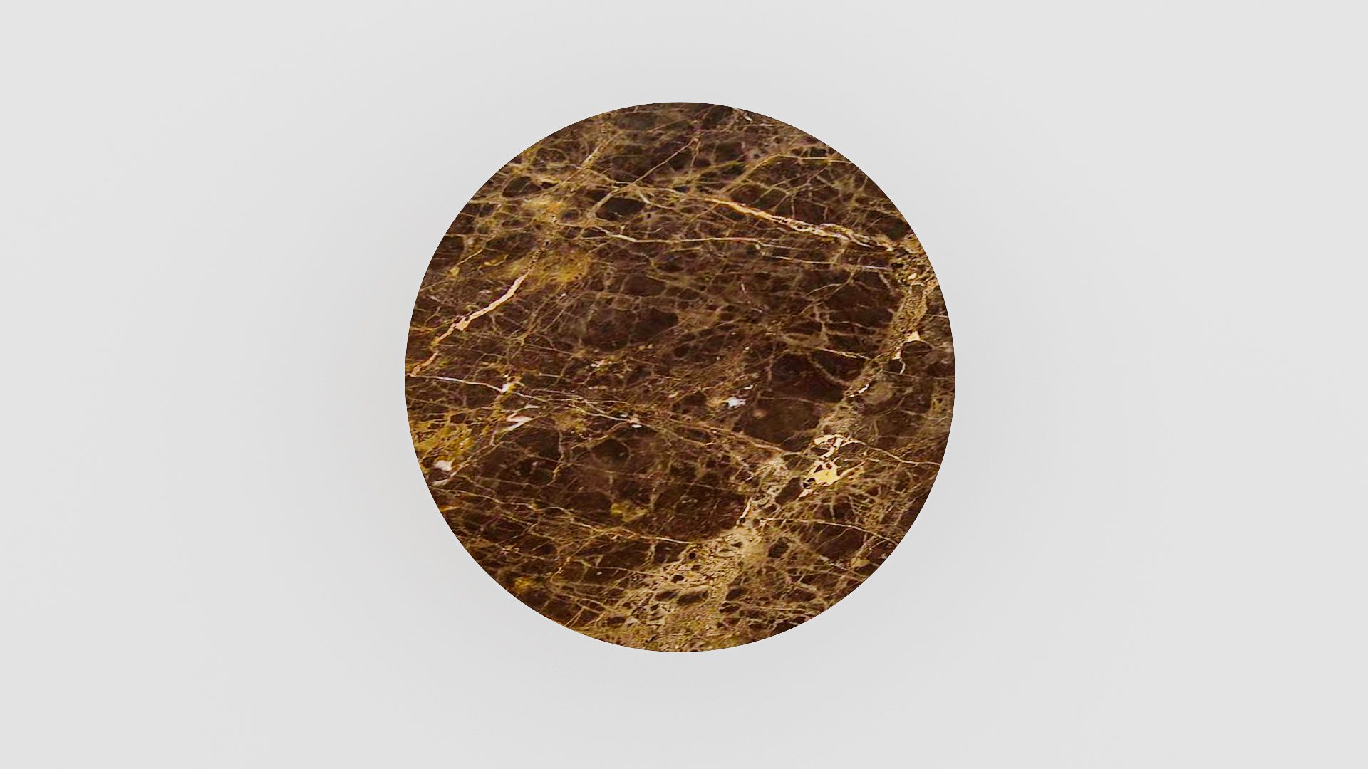 Ronde marmeren eettafel Croce - Emperador dark - Afbeelding 3