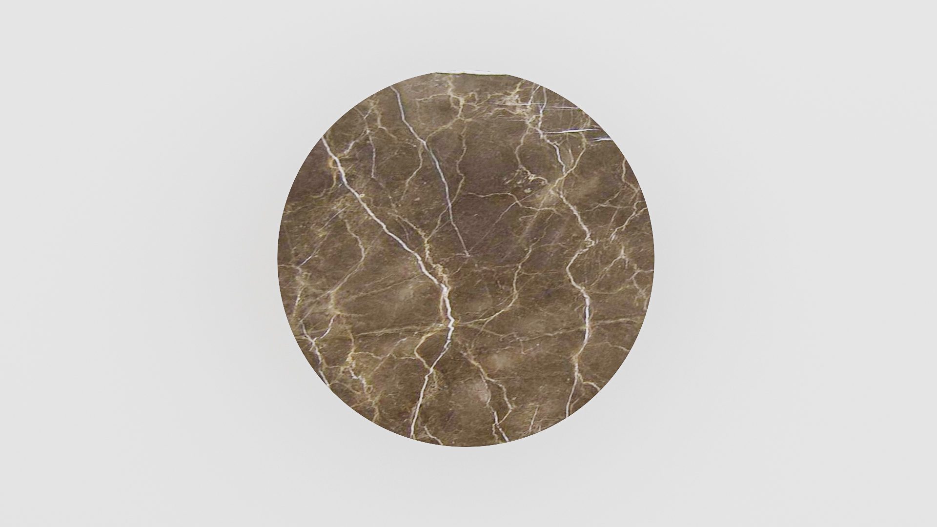 Ronde marmeren eettafel Croce - Royal Brown - Afbeelding 3