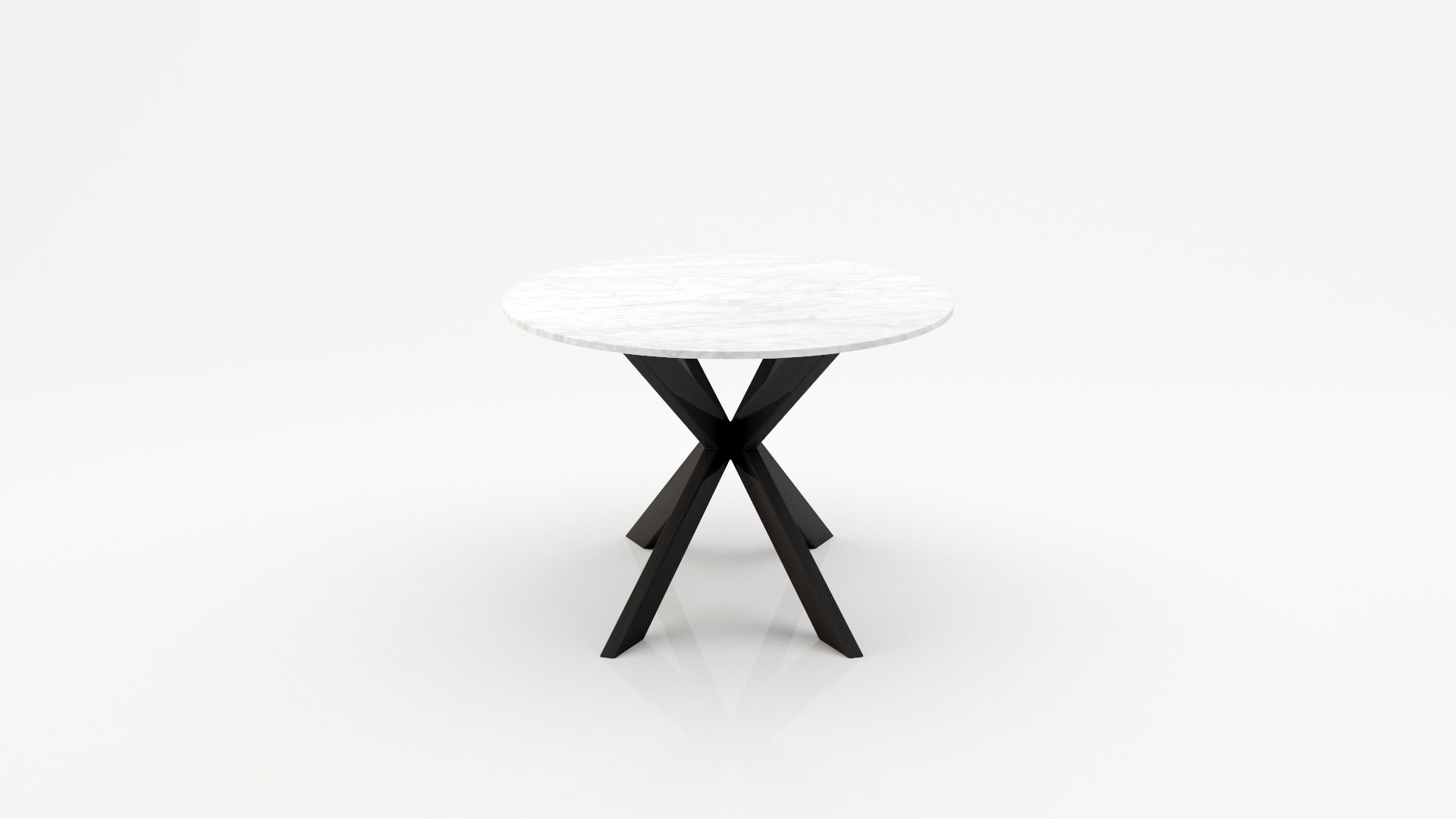 Ovale marmeren eettafel Matrix Farfalle Bianco Carrara CD CHIARO - Afbeelding 2