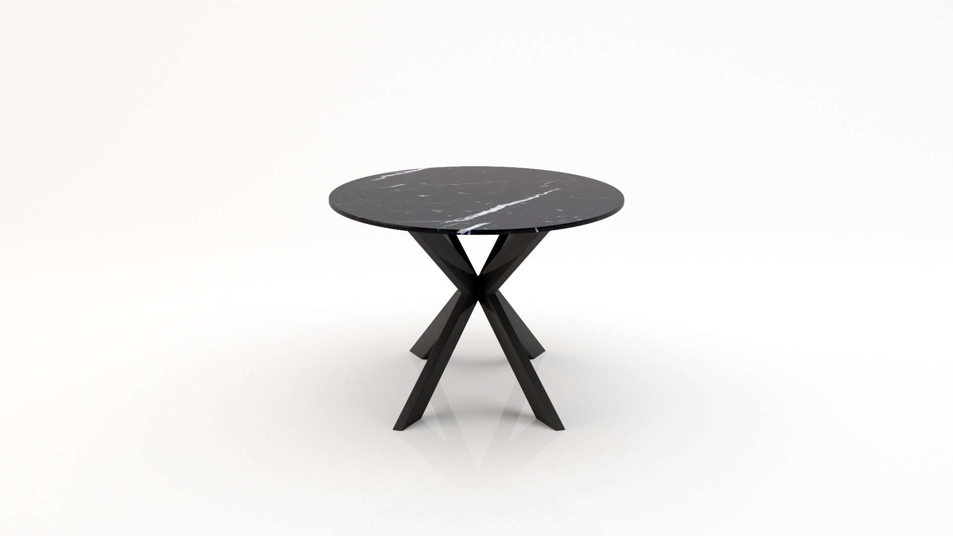 Ovale marmeren eettafel Matrix Farfalle - Nero Marquina - Afbeelding 2