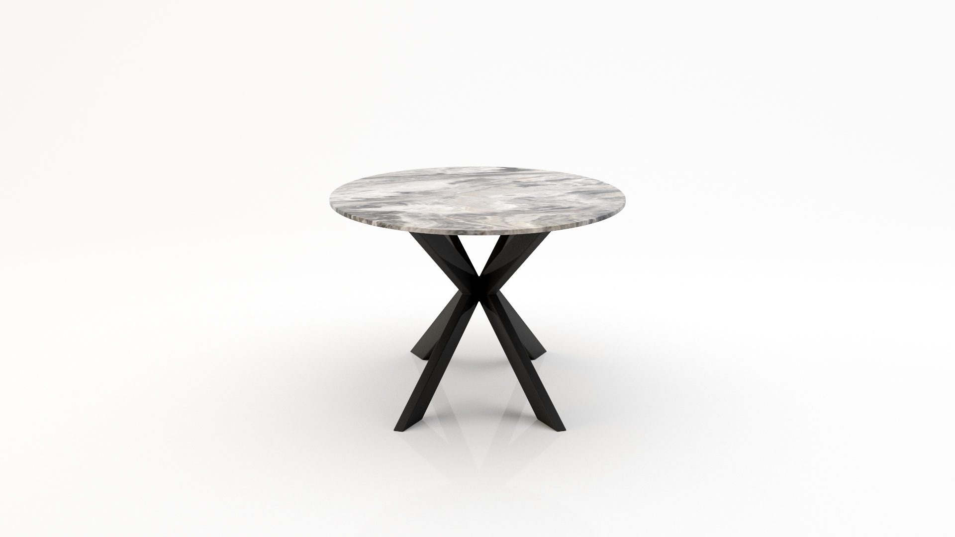 Ovale marmeren eettafel Matrix Farfalle Arabescato Orobico Grigio - Afbeelding 2