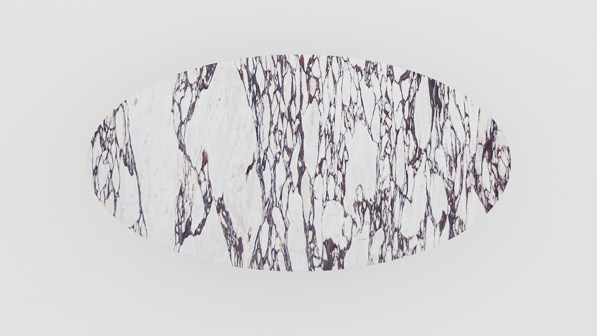 Ovale marmeren eettafel Matrix Farfalle - Calcatta Viola - Afbeelding 3