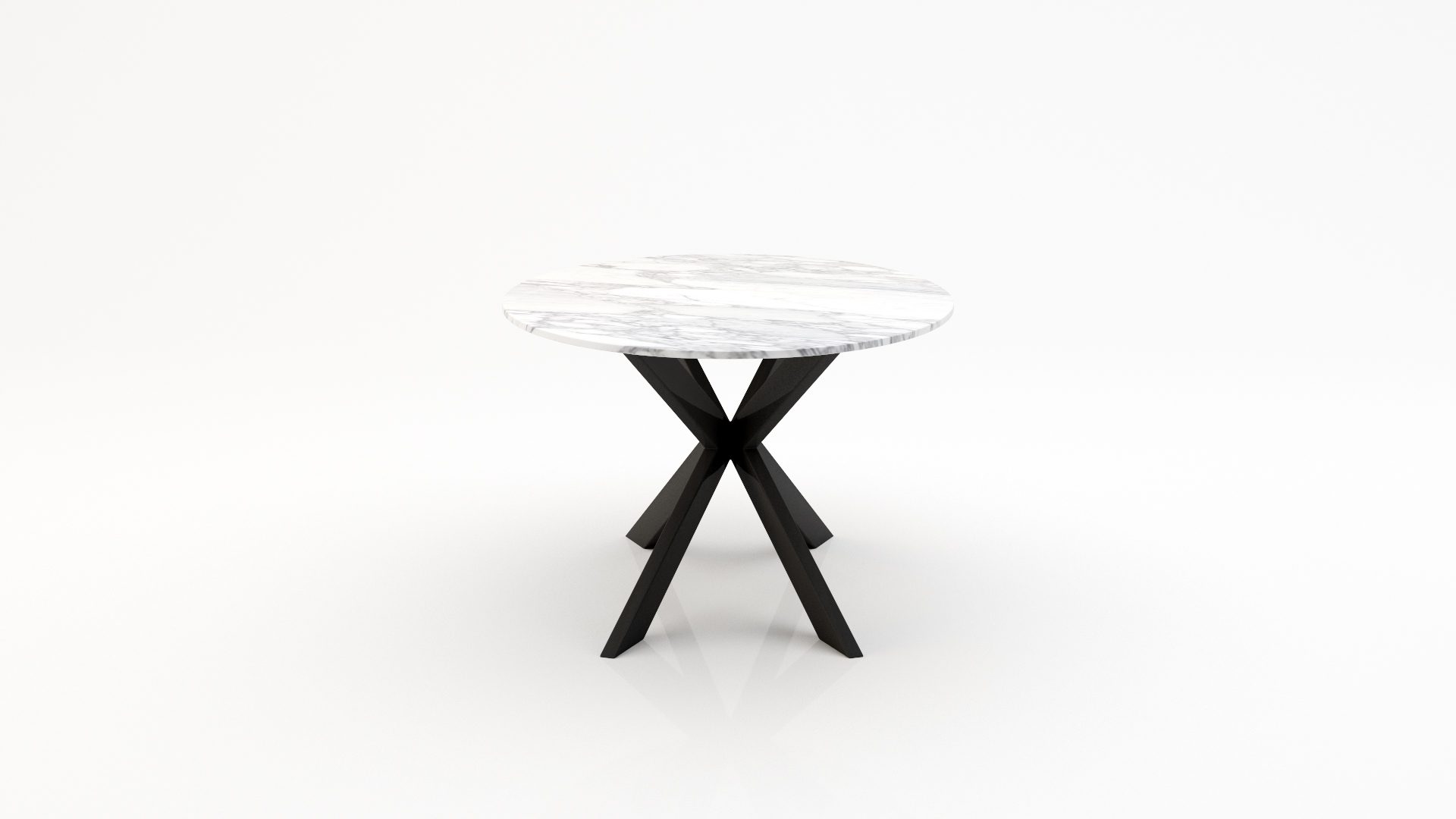 Ovale marmeren eettafel Matrix Farfalle - Arabescato Carrara - Afbeelding 2