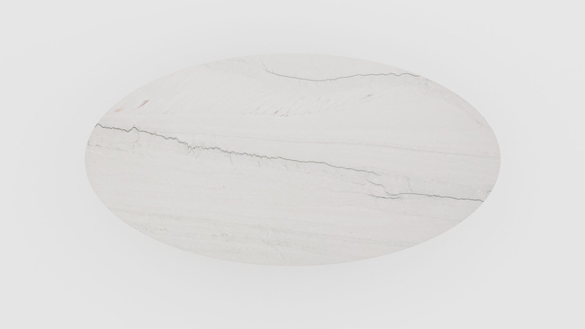 Ovale marmeren eettafel Matrix Farfalle Mont Blanc Quartzite - Afbeelding 3