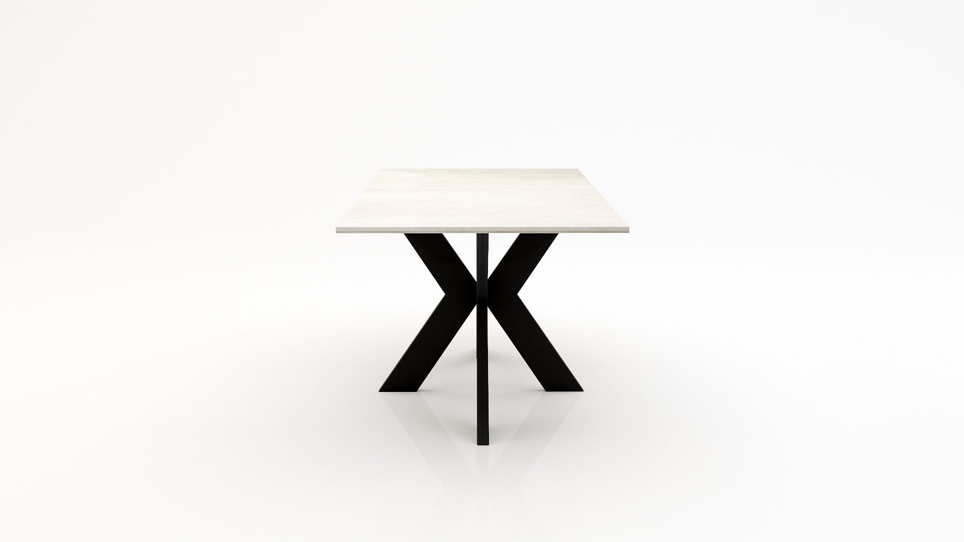 Rechthoekige marmeren eettafel Matrix normale Botticino Semi Classico - Afbeelding 3