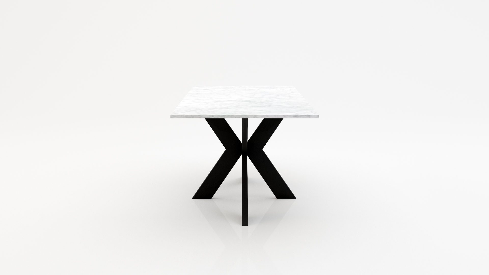 Rechthoekige marmeren eettafel Matrix normale Bianco Carrara CD CHIARO - Afbeelding 3