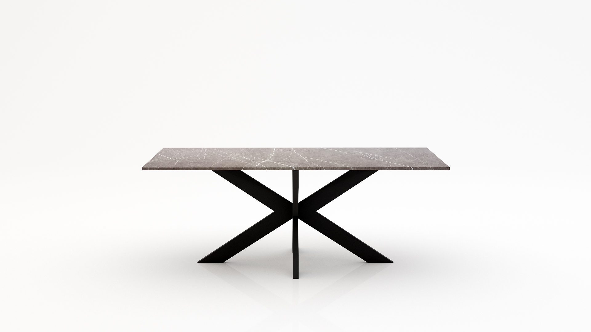 Rechthoekige marmeren eettafel Matrix normale - Pietra Grey - 260x100cm