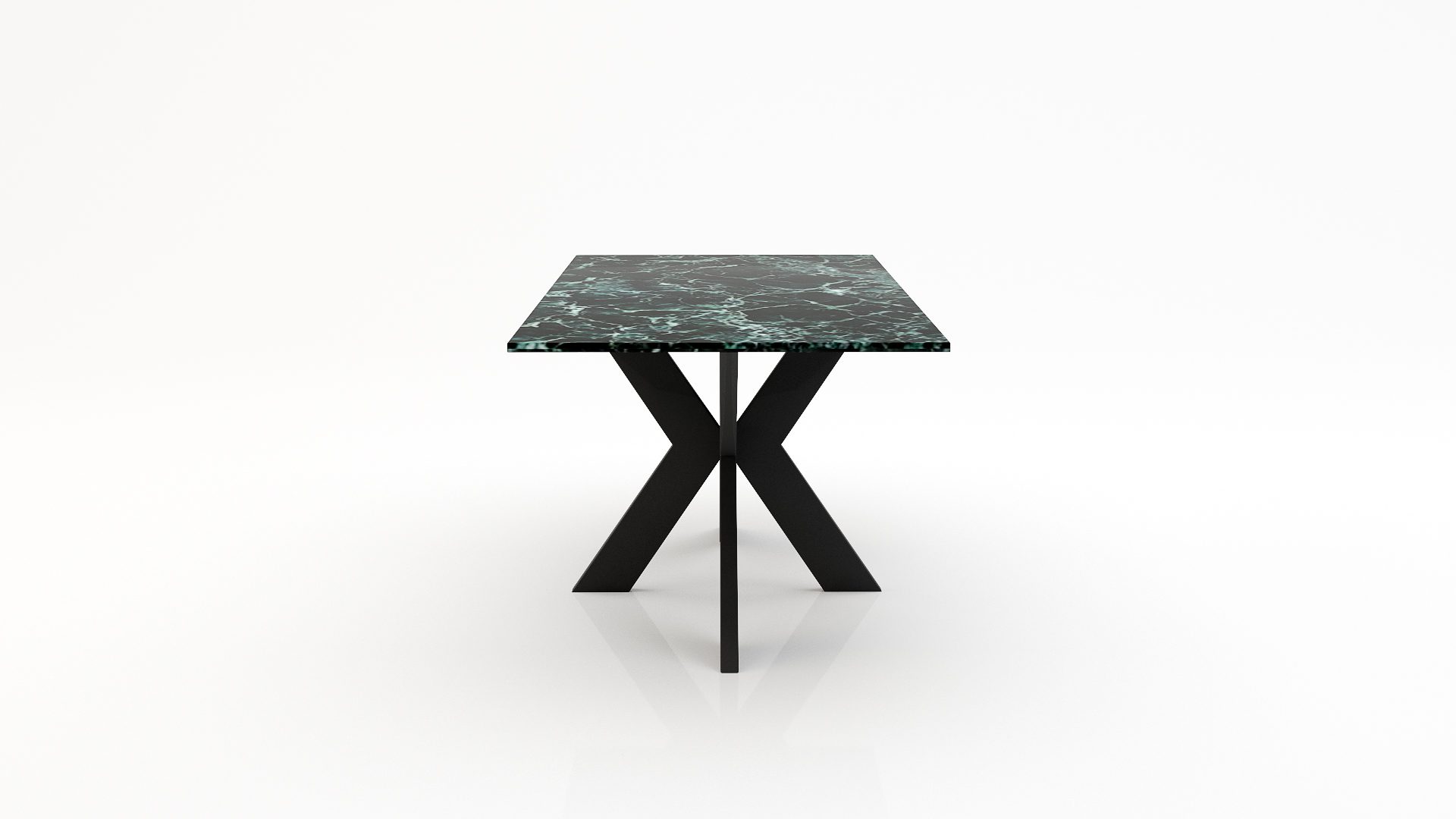 Rechthoekige marmeren eettafel Matrix normale Verde rameggiato - Afbeelding 3