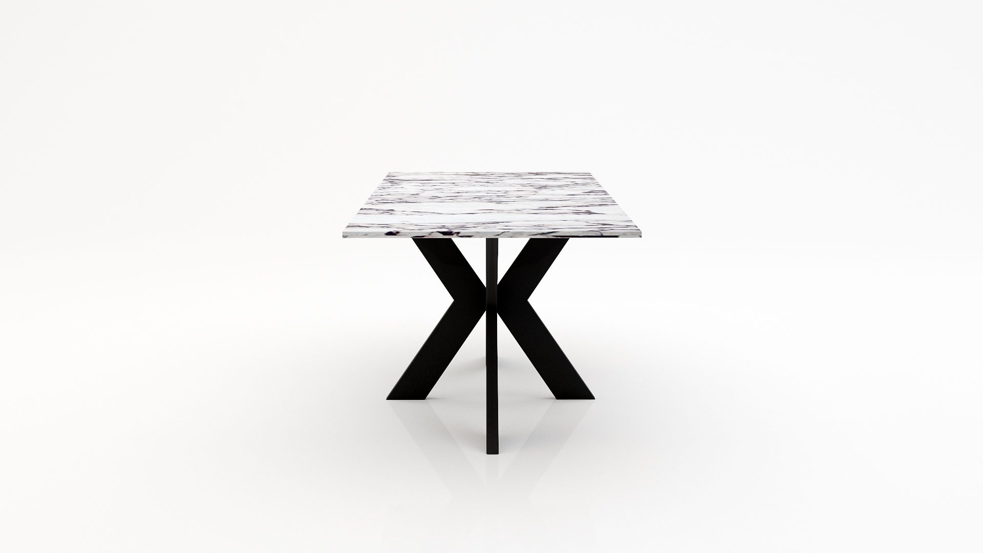 Rechthoekige marmeren eettafel Matrix normale Calcatta Viola - Afbeelding 3