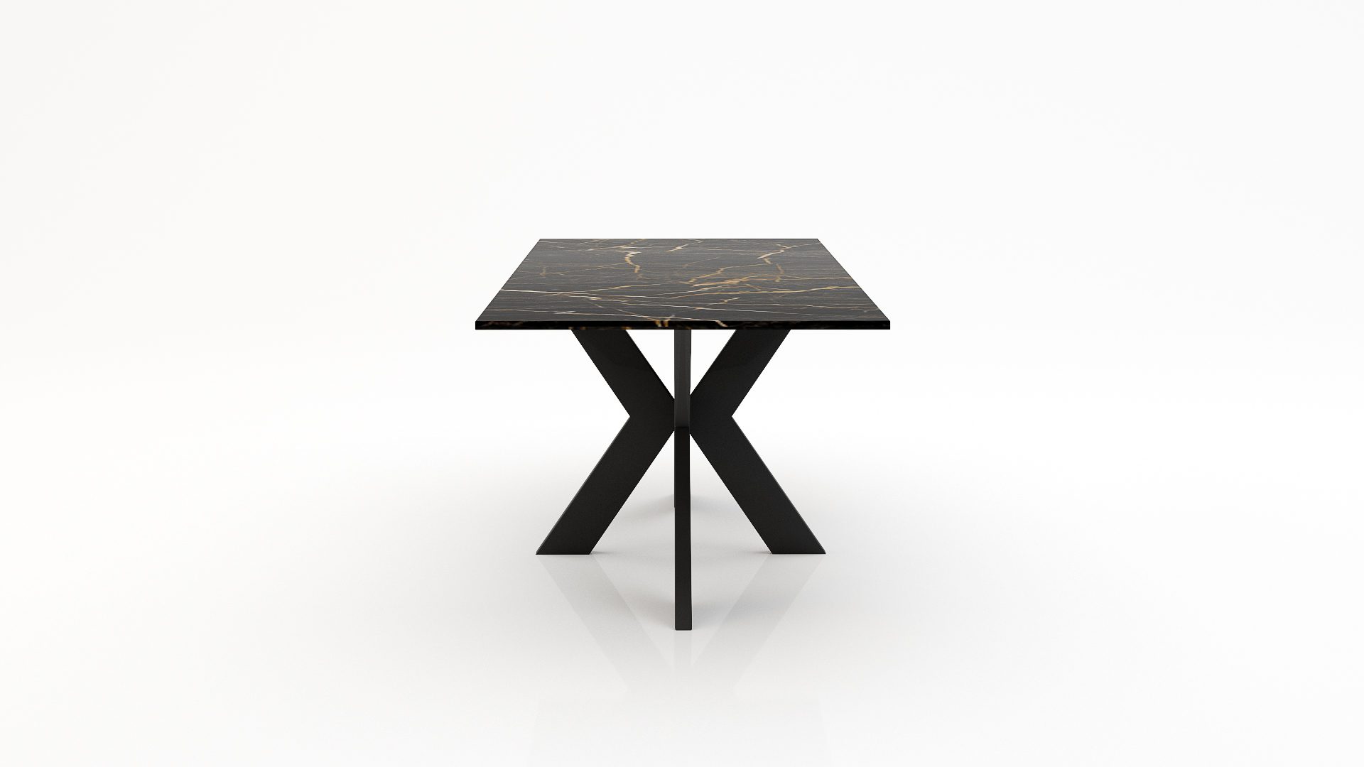 Rechthoekige marmeren eettafel Matrix normale Nero saint port laurent - Afbeelding 3