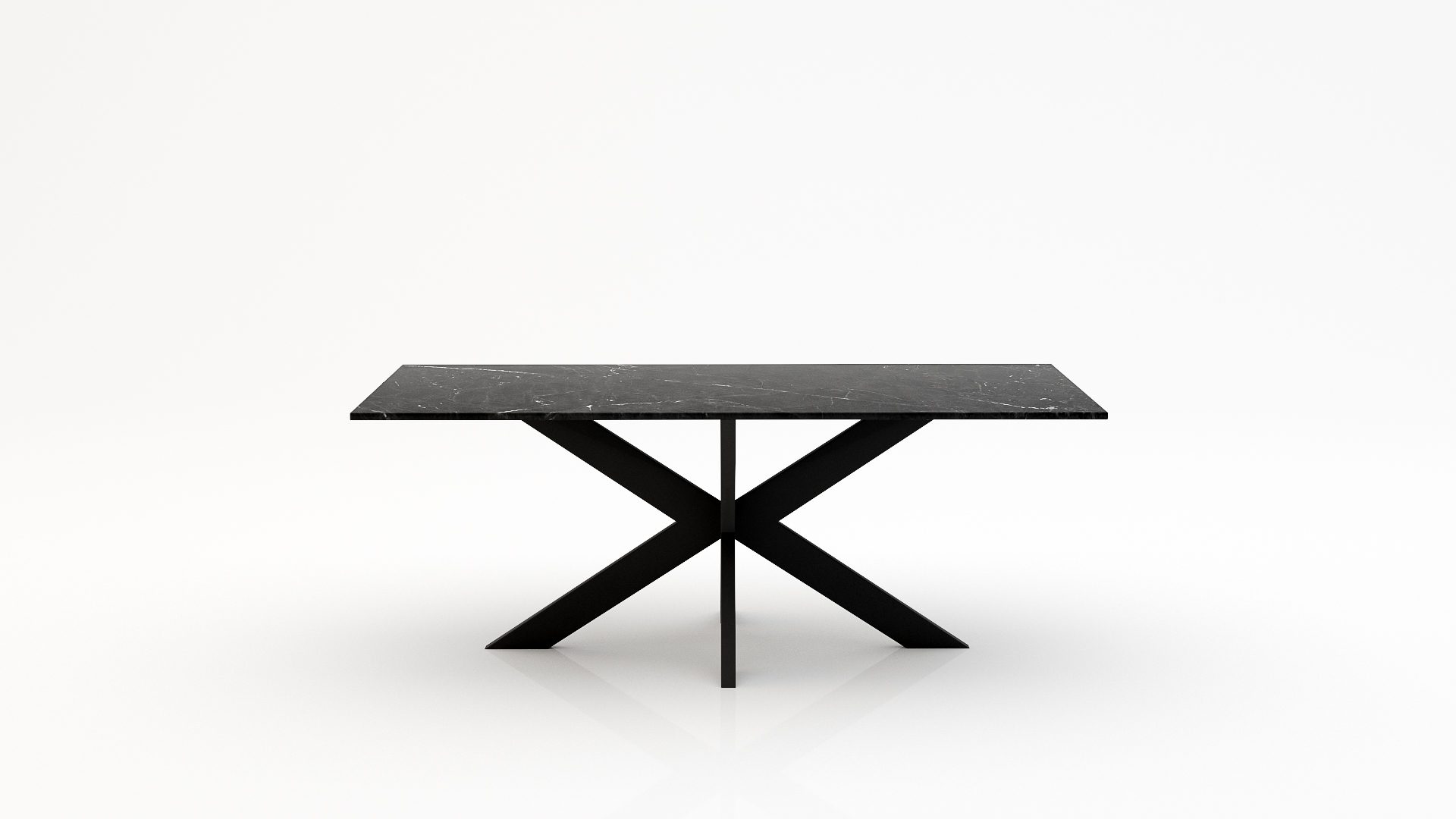 Rechthoekige marmeren eettafel Matrix normale - Negresco - 260x100cm