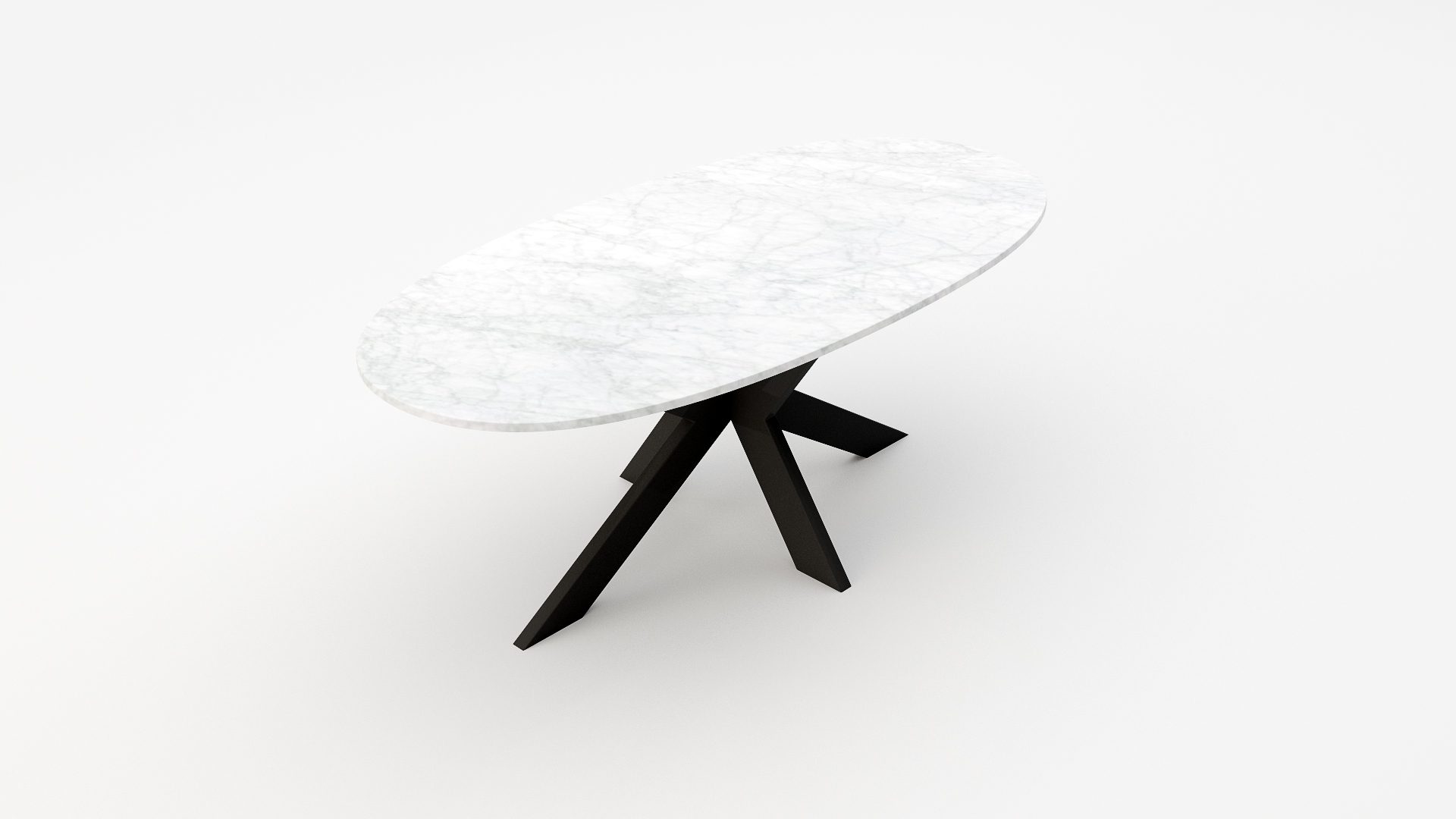 Matrix normale - Ovaal - Bianco Carrara CD CHIARO