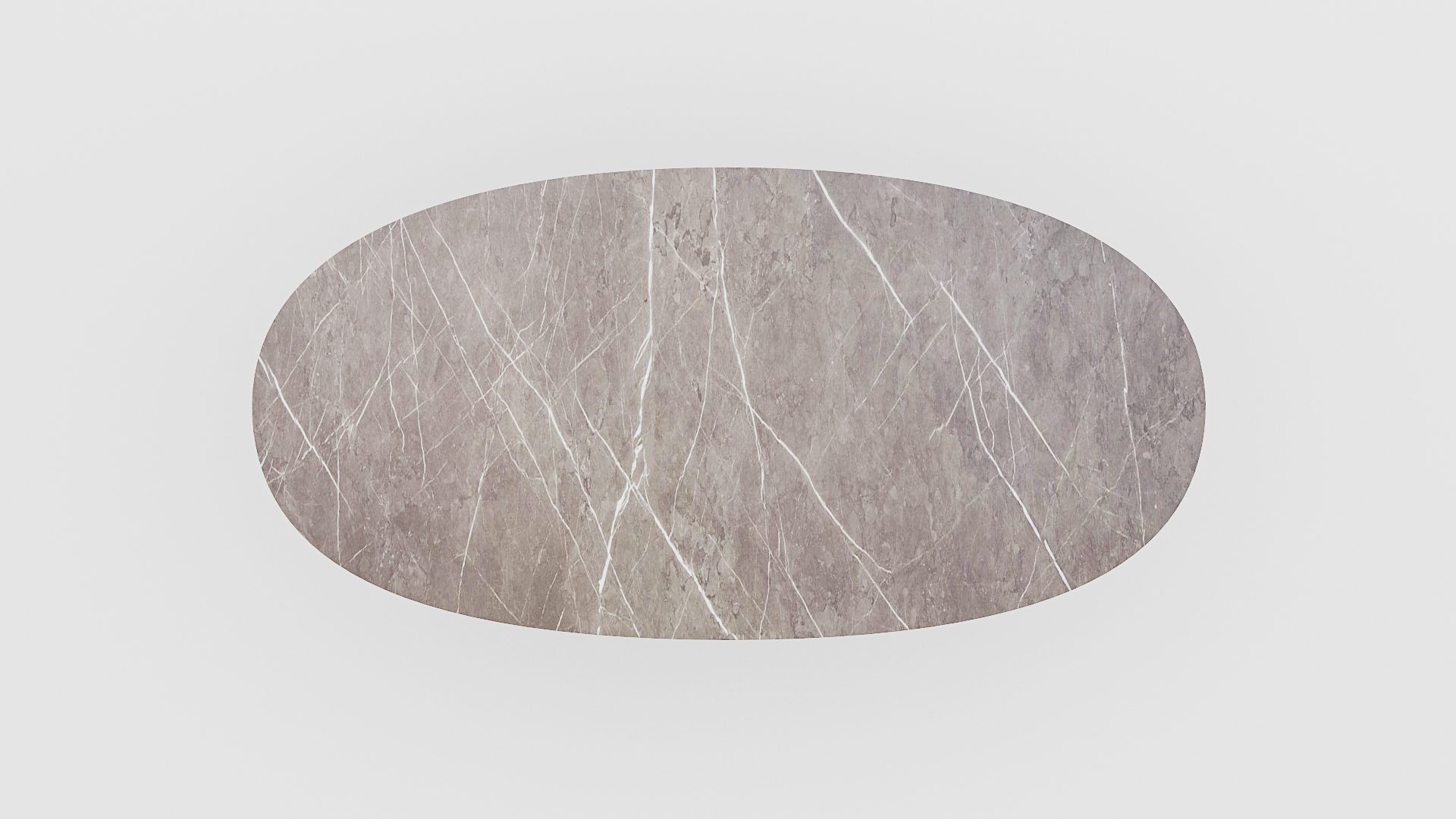 Ovale marmeren eettafel Matrix normale - Pietra Grey - Afbeelding 4