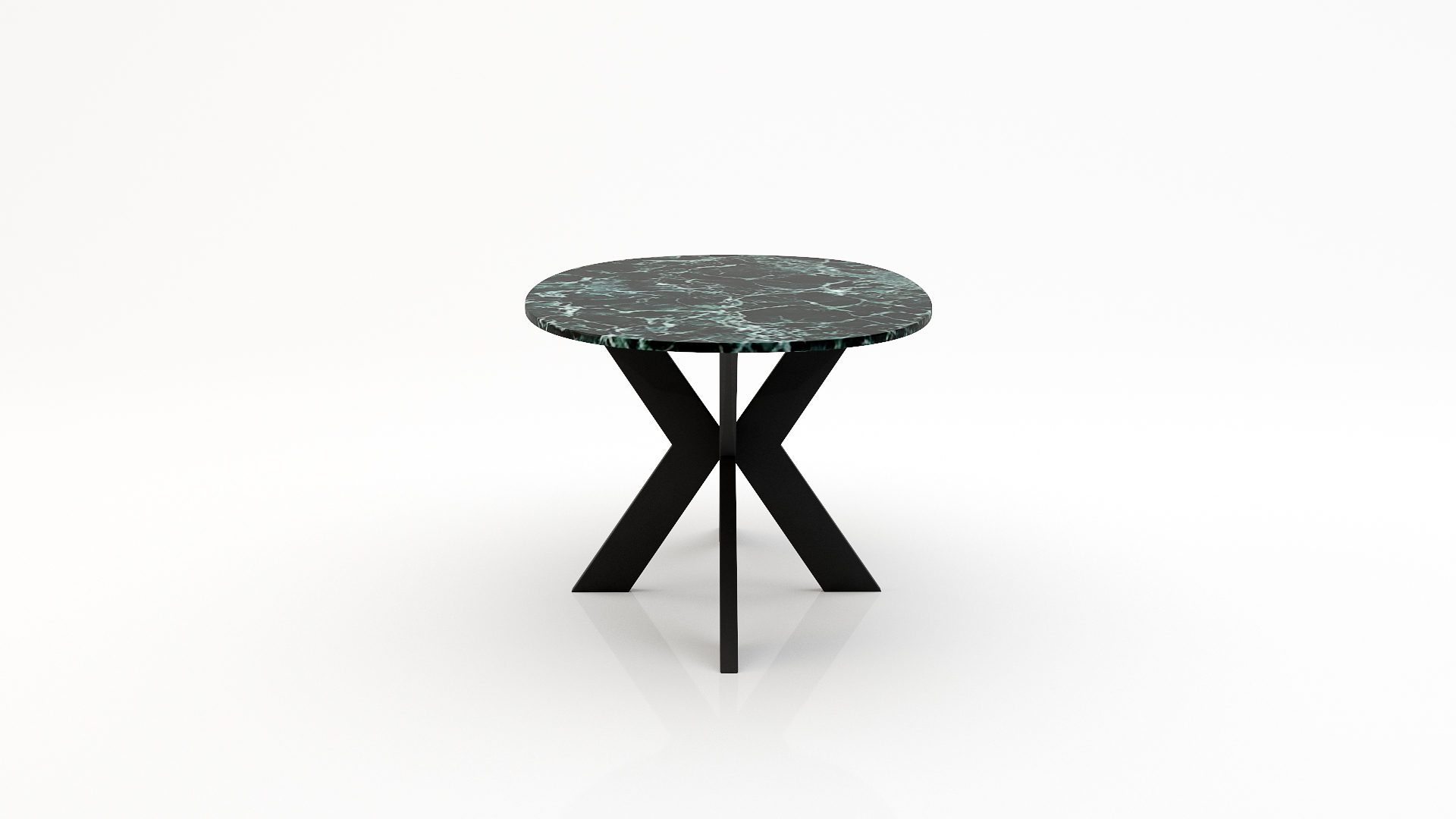 Ovale marmeren eettafel Matrix normale - Verde rameggiato - Afbeelding 3