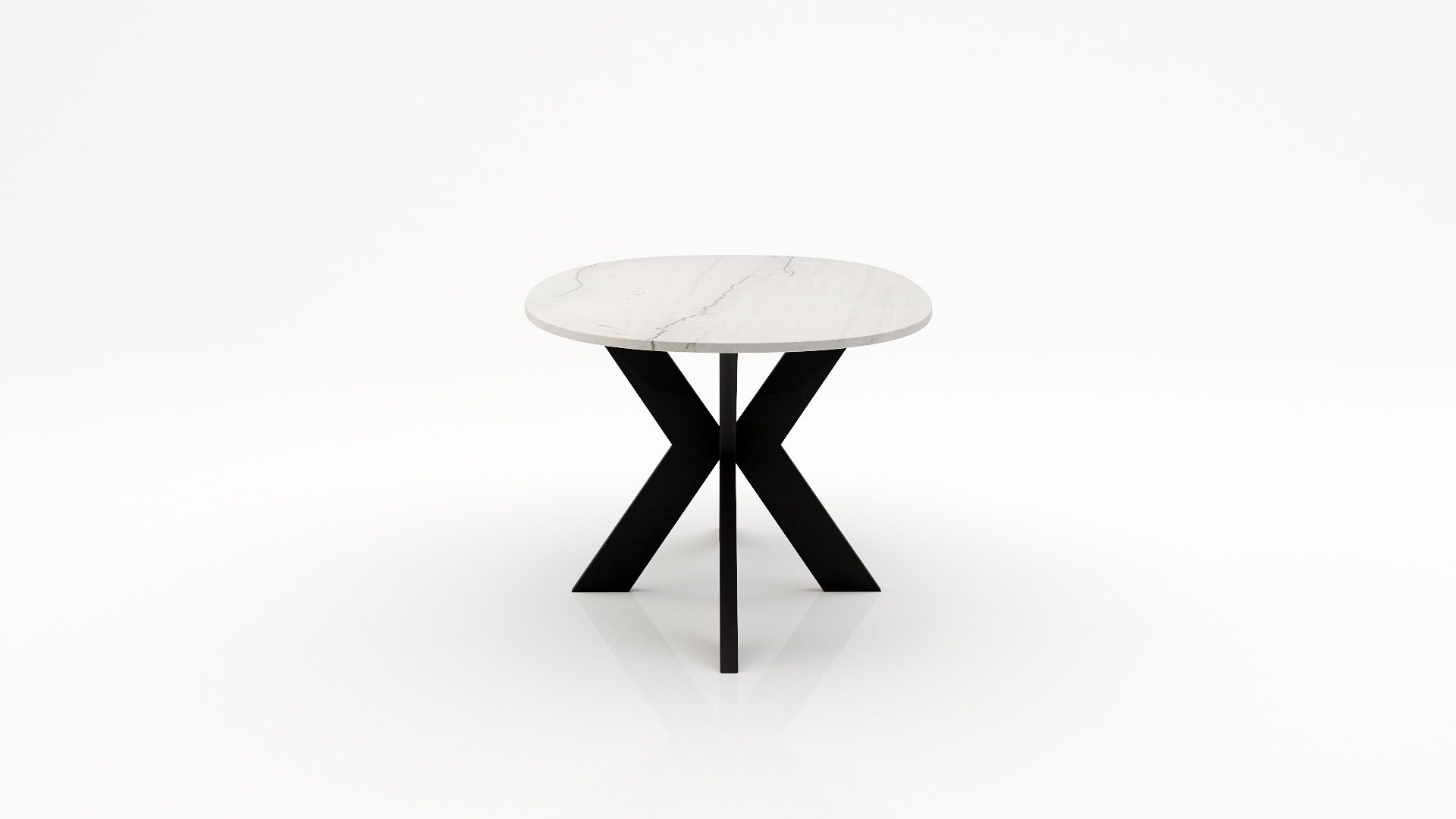Ovale marmeren eettafel Matrix normale Mont Blanc Quartzite - Afbeelding 3