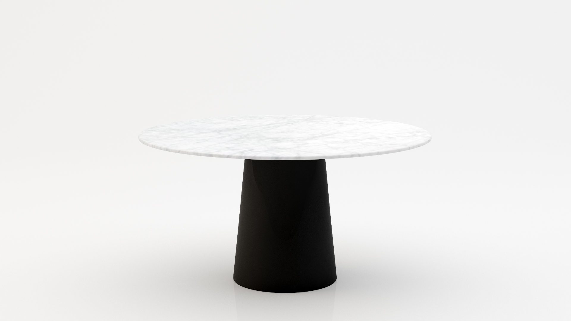 Ronde marmeren eettafel Gelato - Bianco Carrara CD CHIARO - 170cm