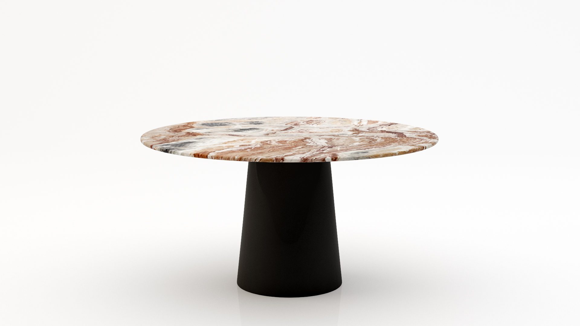 Ronde marmeren eettafel Gelato - Arabescato Orobico Rosso - 170cm