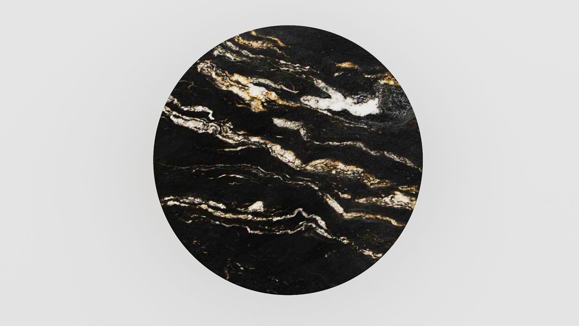 Ronde marmeren eettafel Gelato - Titanium - Afbeelding 3