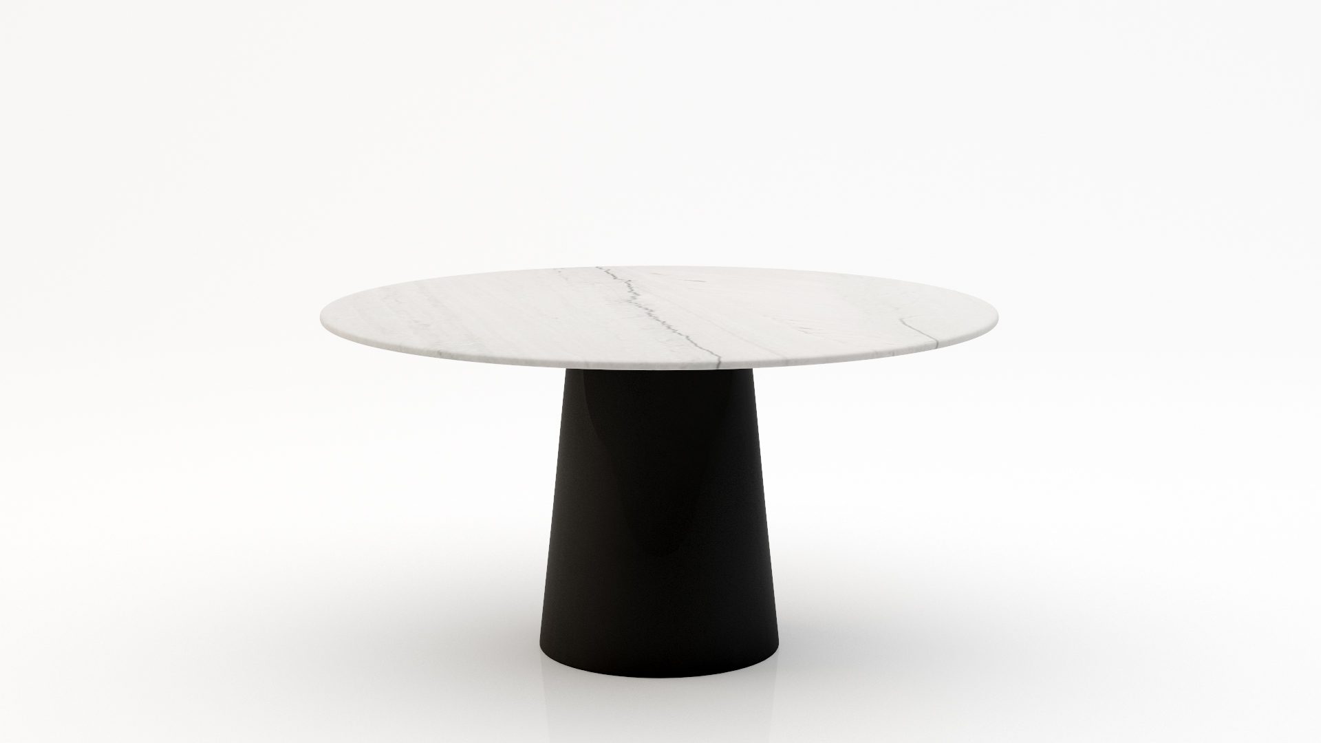 Ronde marmeren eettafel Gelato - Mont Blanc Quartzite - 170cm