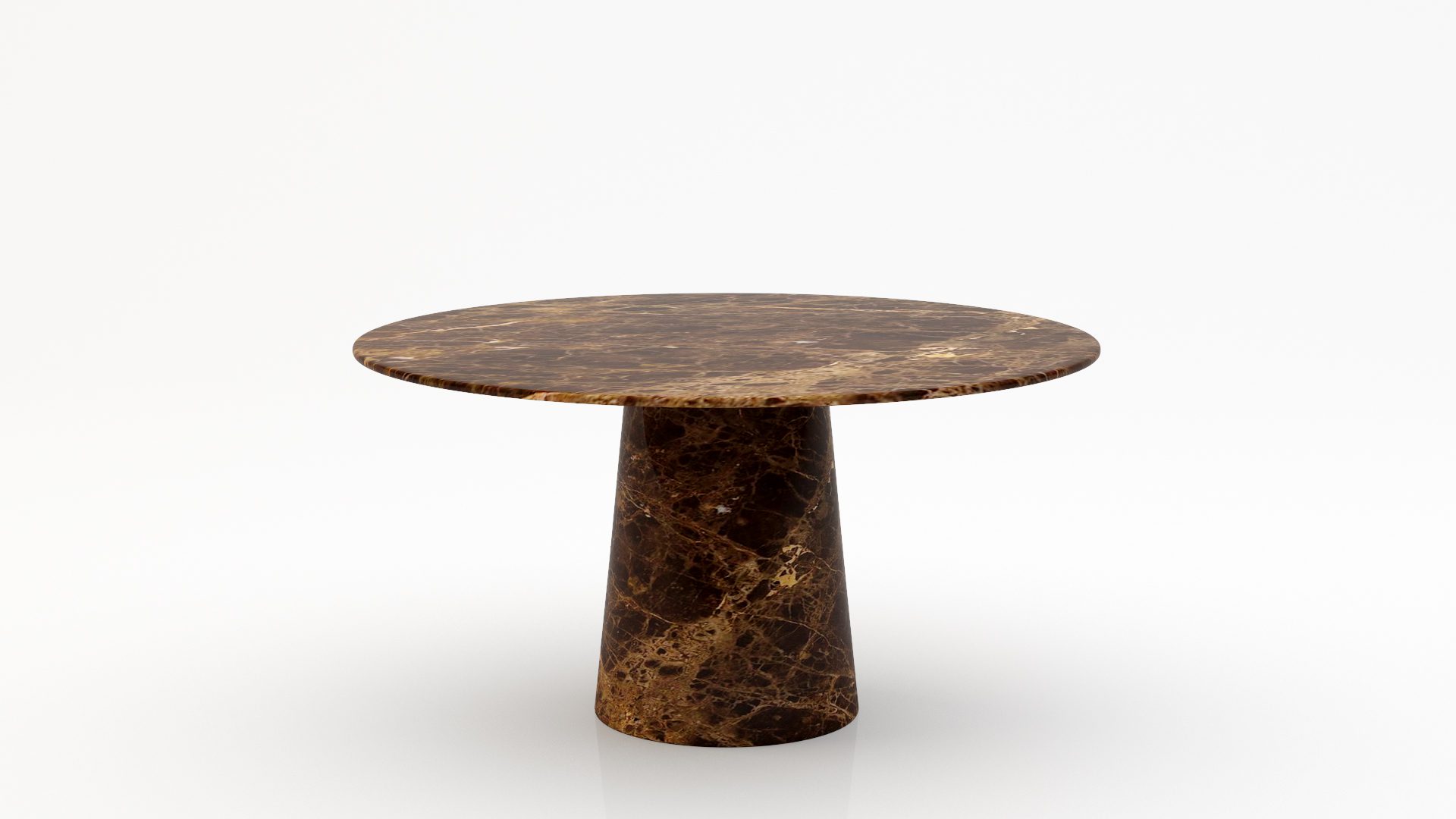 Ronde marmeren eettafel Gelato marmo - Emperador dark - 170cm