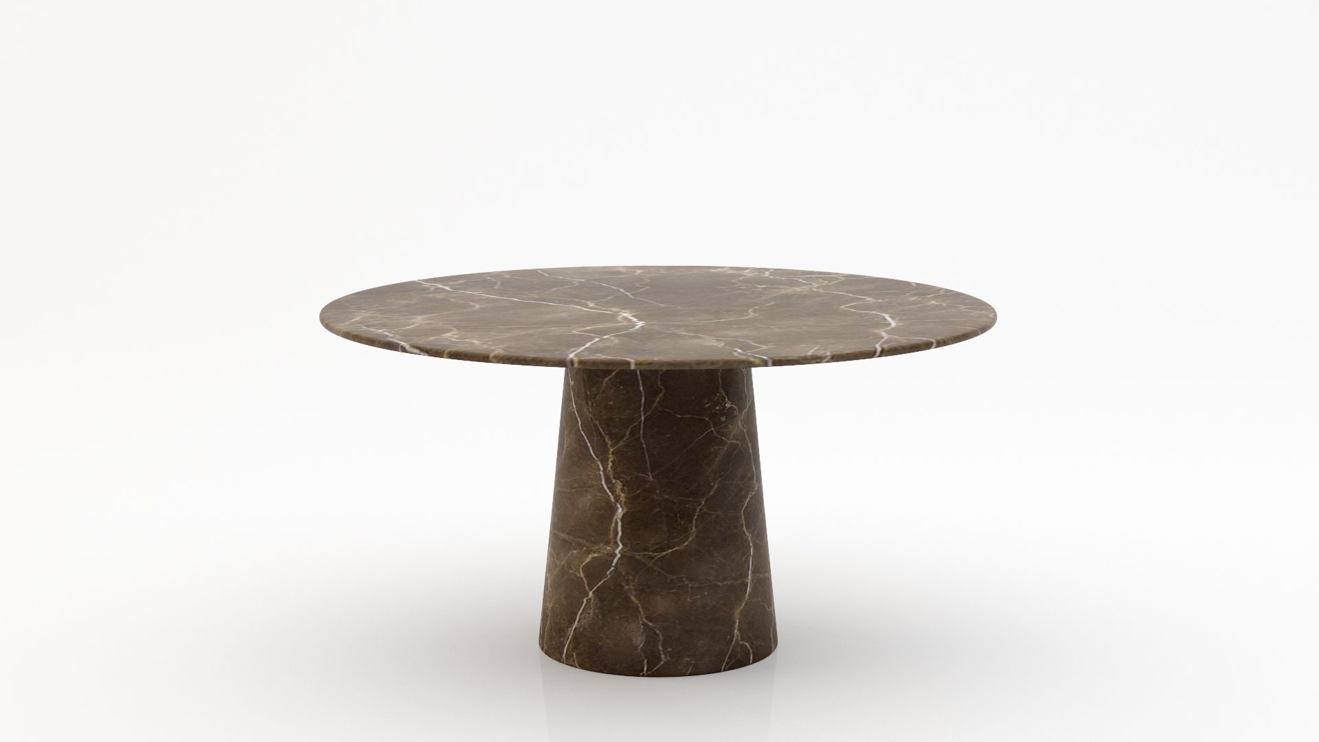 Ronde marmeren eettafel Gelato marmo - Royal Brown - 170cm