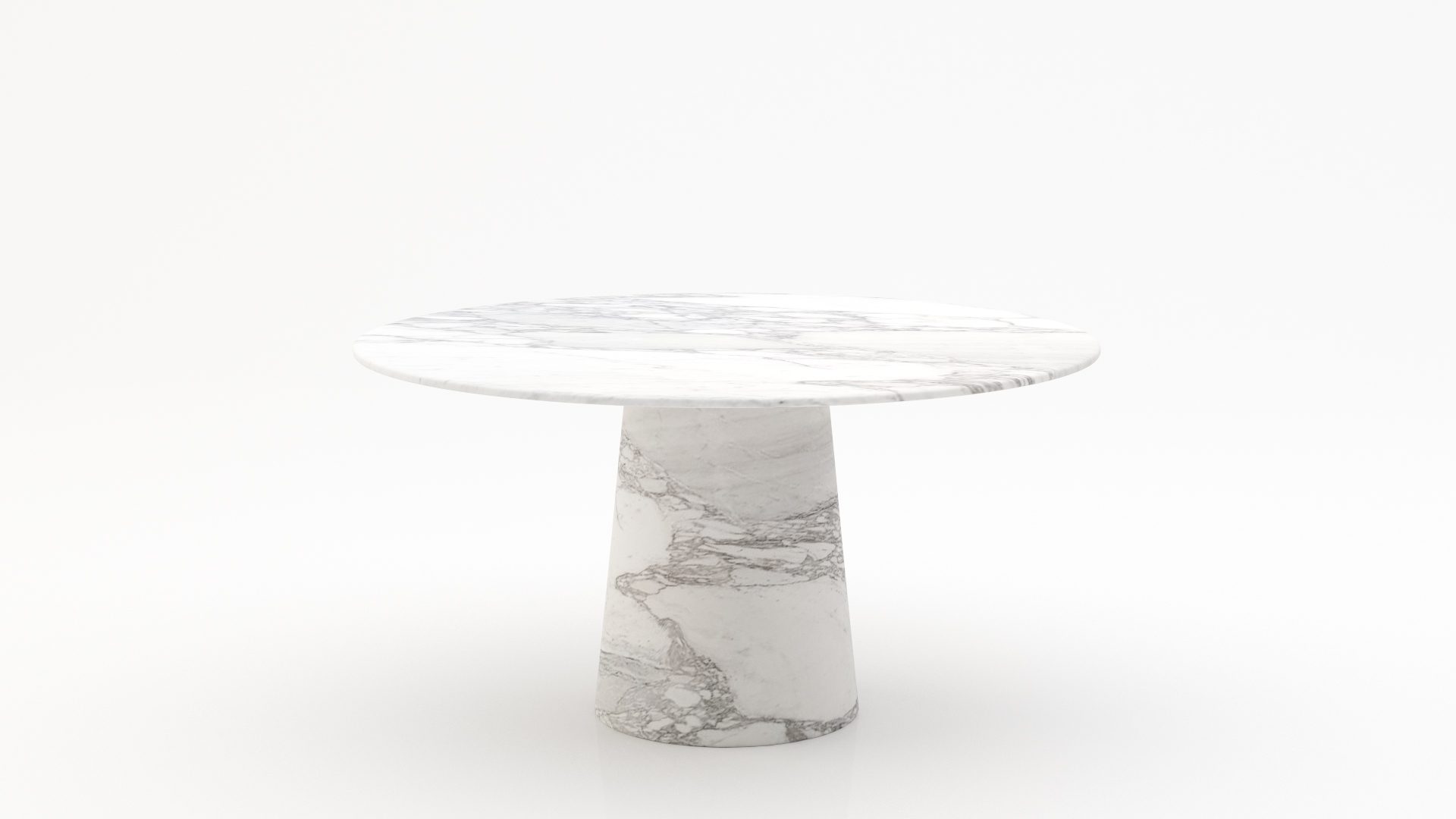 Ronde marmeren eettafel Gelato marmo - Arabescato Carrara - 170cm