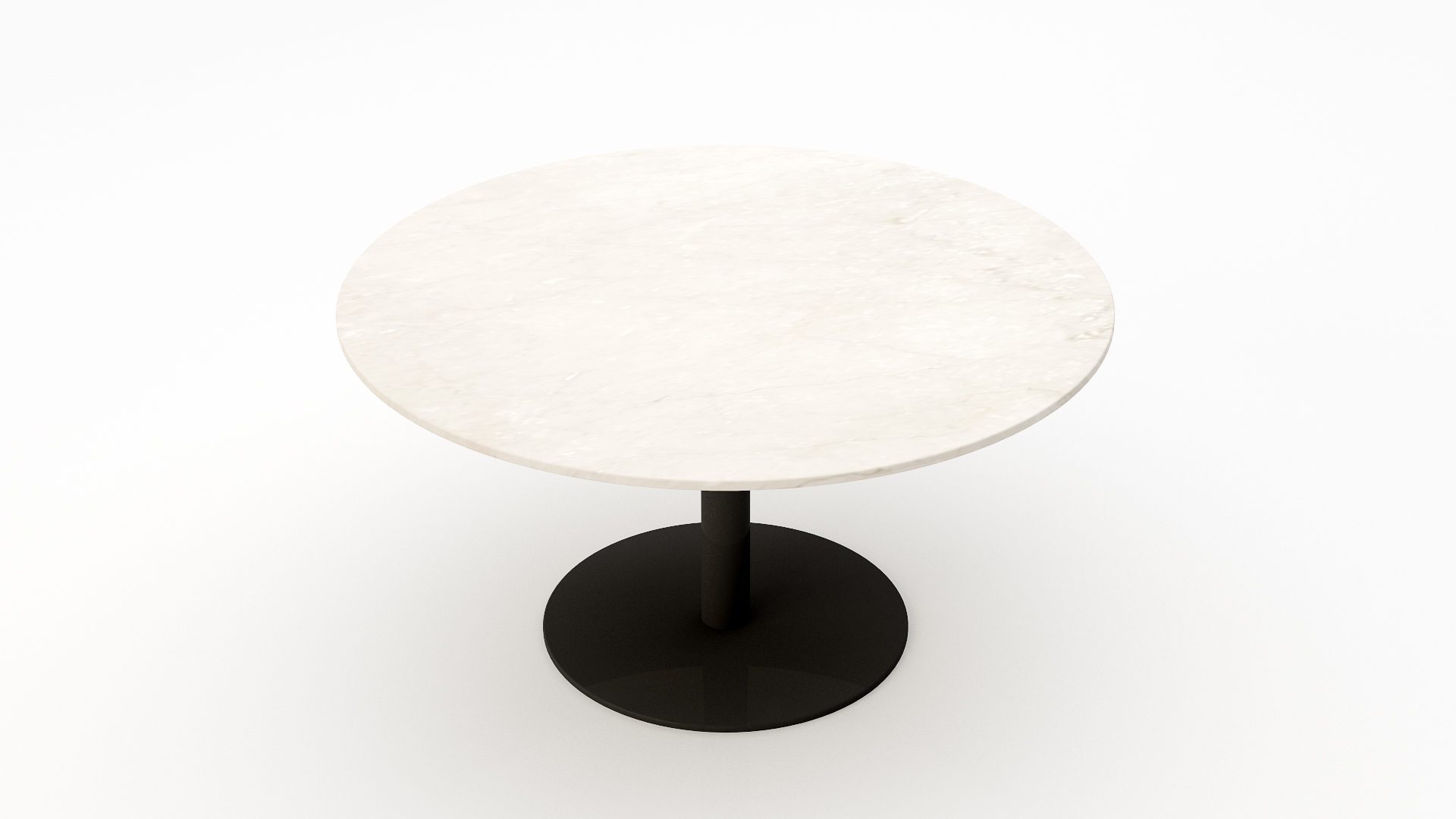 Ronde marmeren eettafel Tubo - Botticino Semi Classico - Afbeelding 2