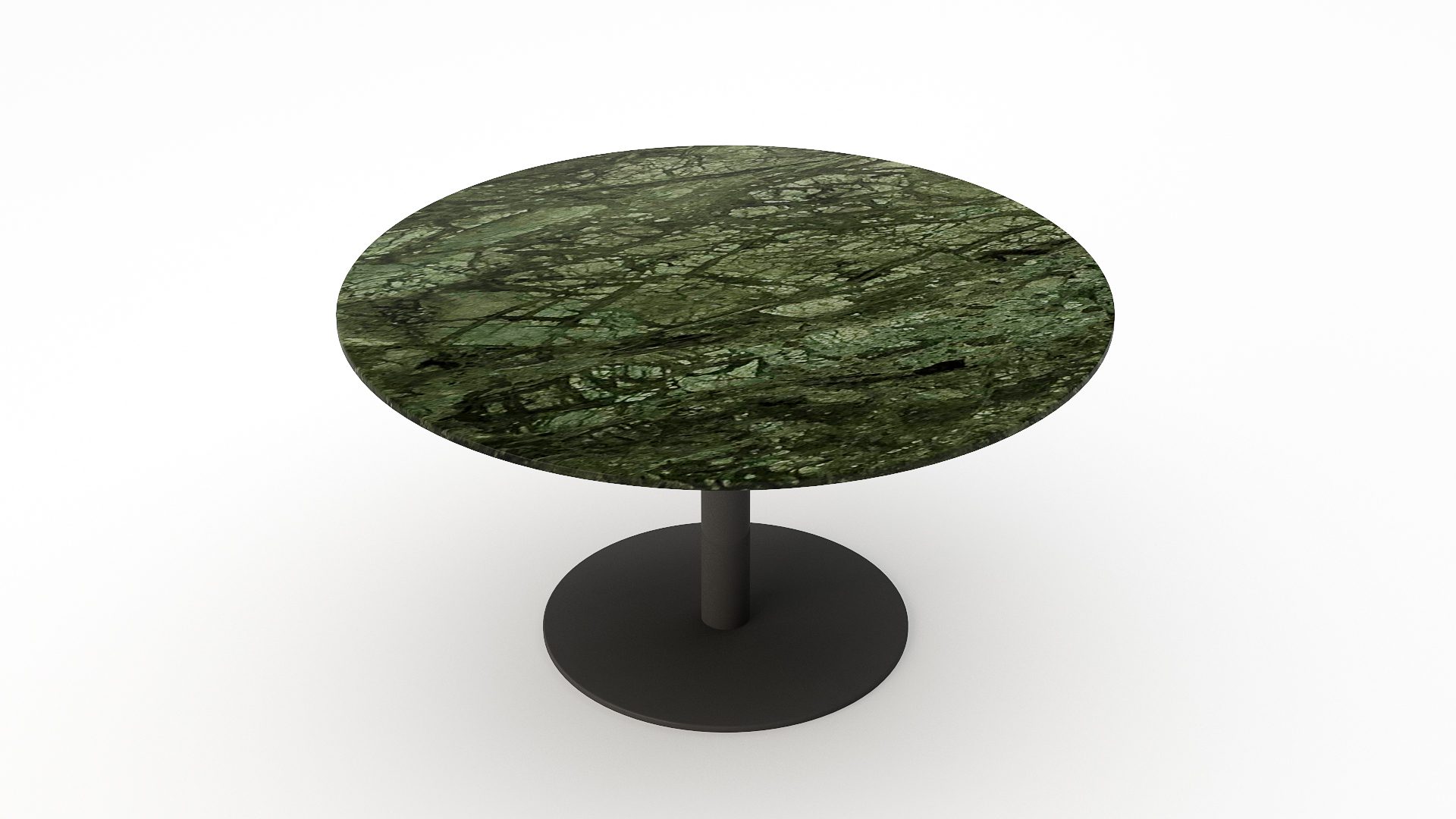 Ronde marmeren eettafel Tubo - Verde Guatemala - Afbeelding 2
