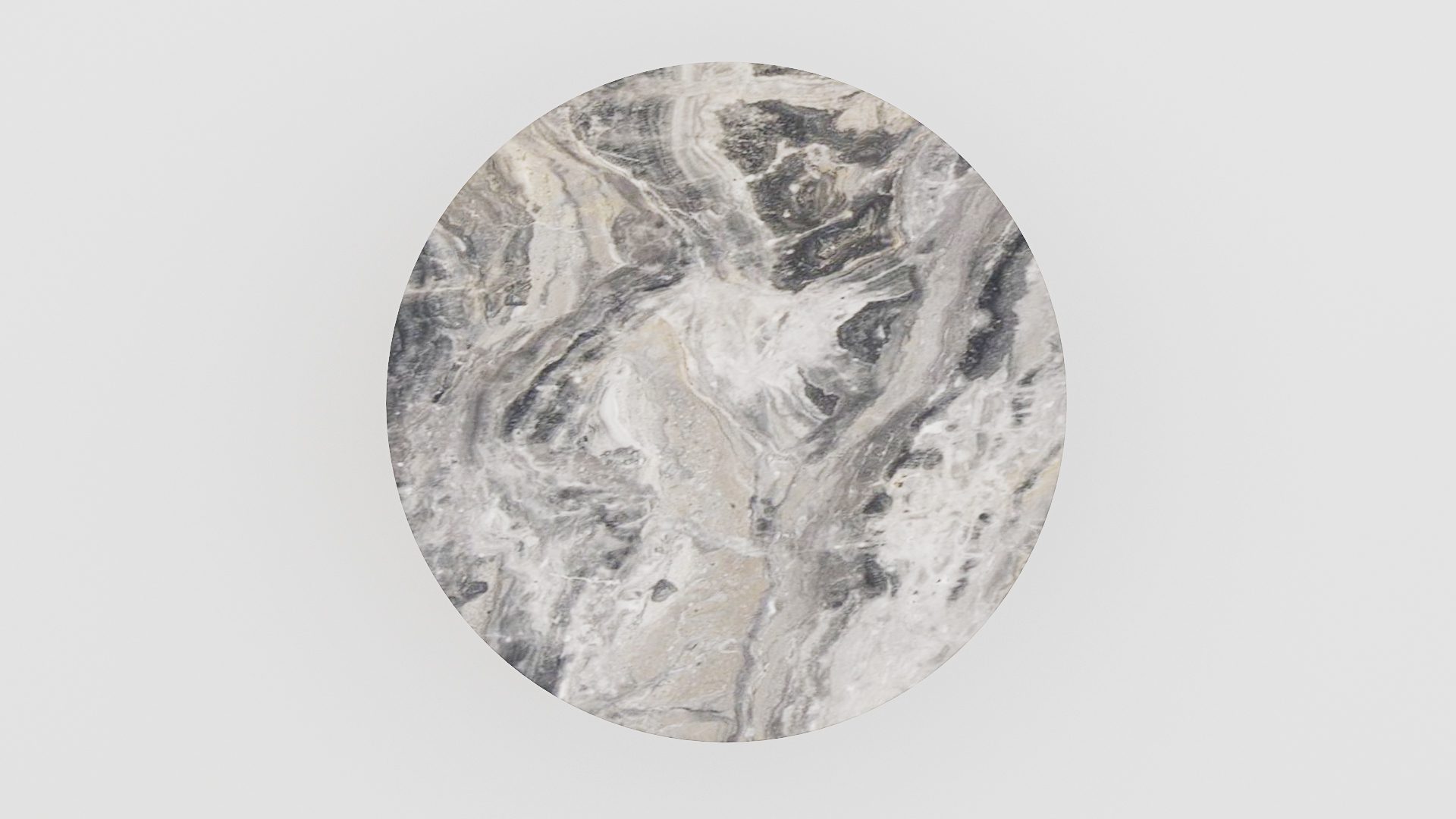 Ronde marmeren eettafel Tubo - Arabescato Orobico Grigio - Afbeelding 3
