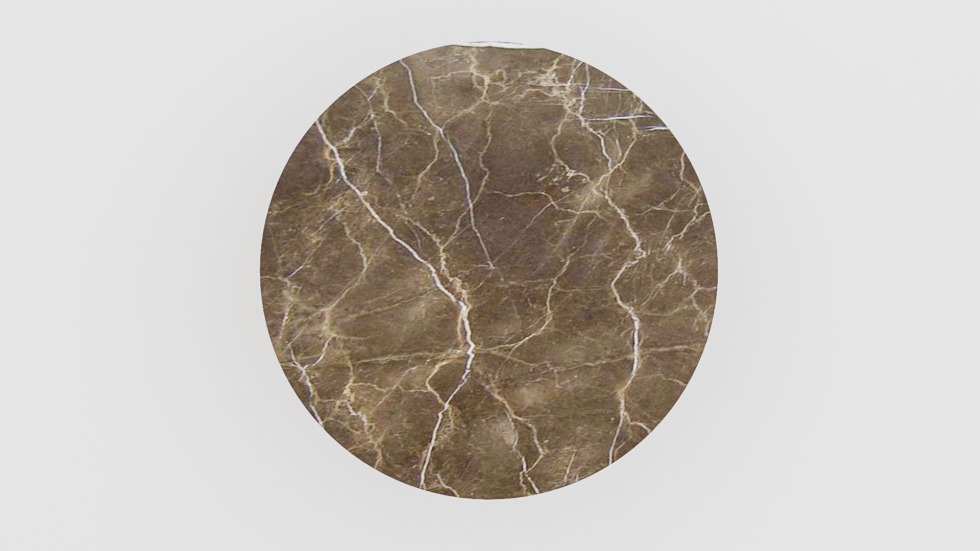 Ronde marmeren eettafel Tubo - Royal Brown - Afbeelding 3