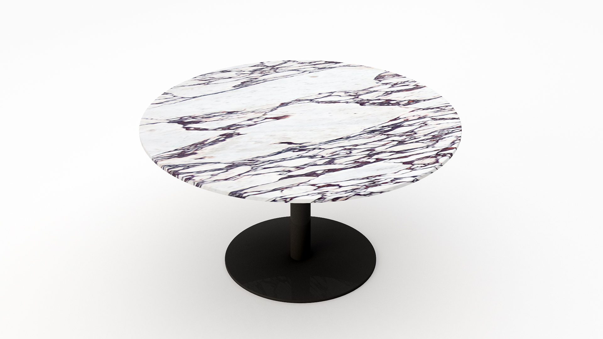 Ronde marmeren eettafel Tubo - Calcatta Viola - Afbeelding 2