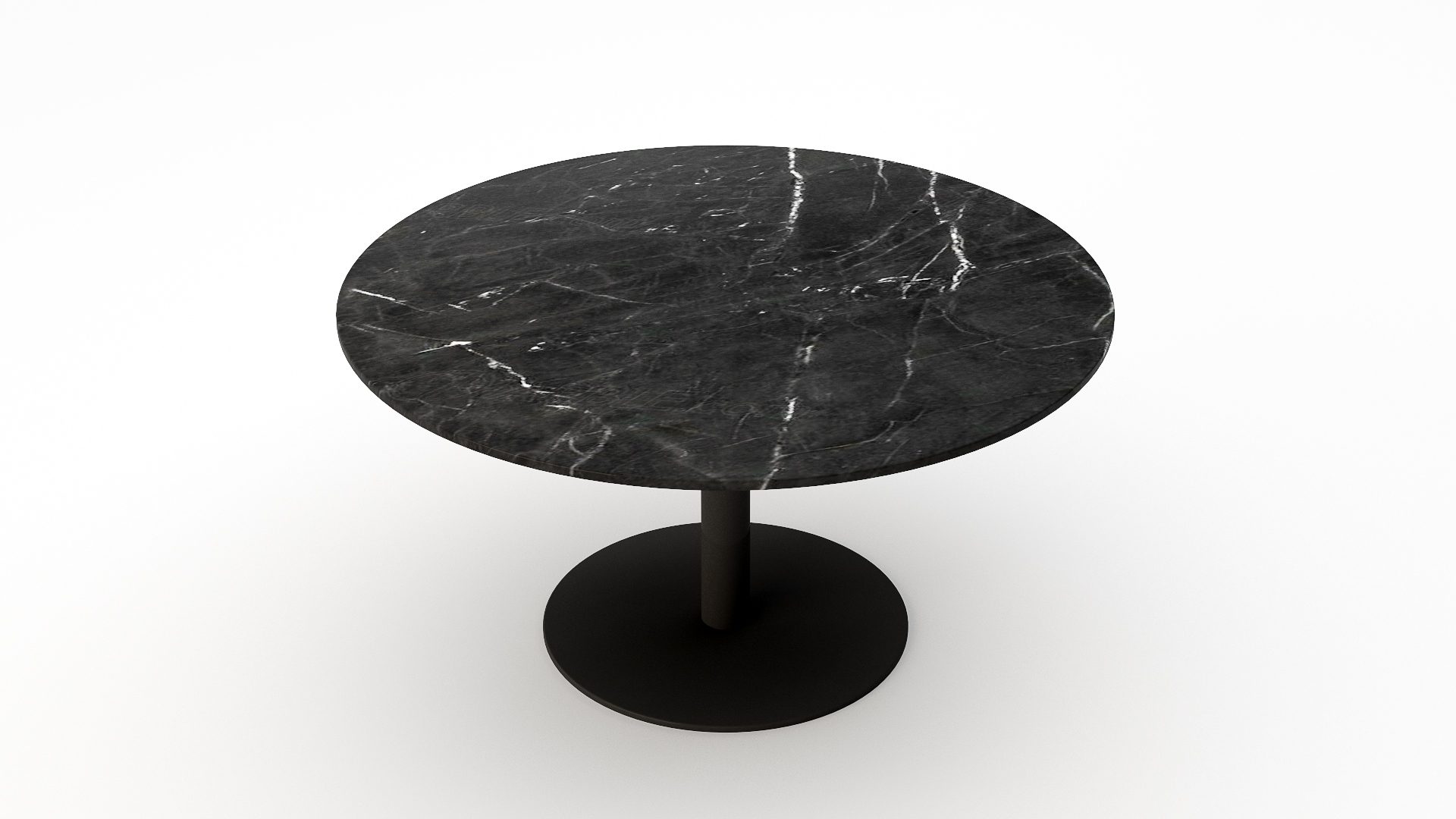 Ronde marmeren eettafel Tubo - Negresco - Afbeelding 2