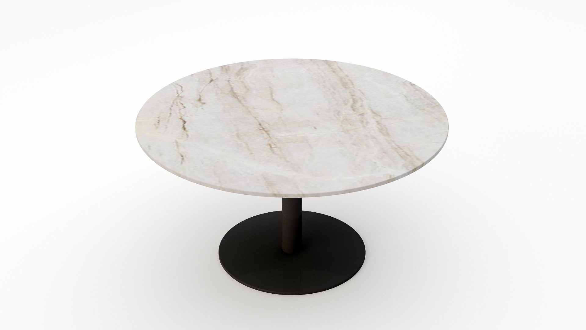 Ronde marmeren eettafel Tubo - Taj Mahal Quartzite - Afbeelding 2