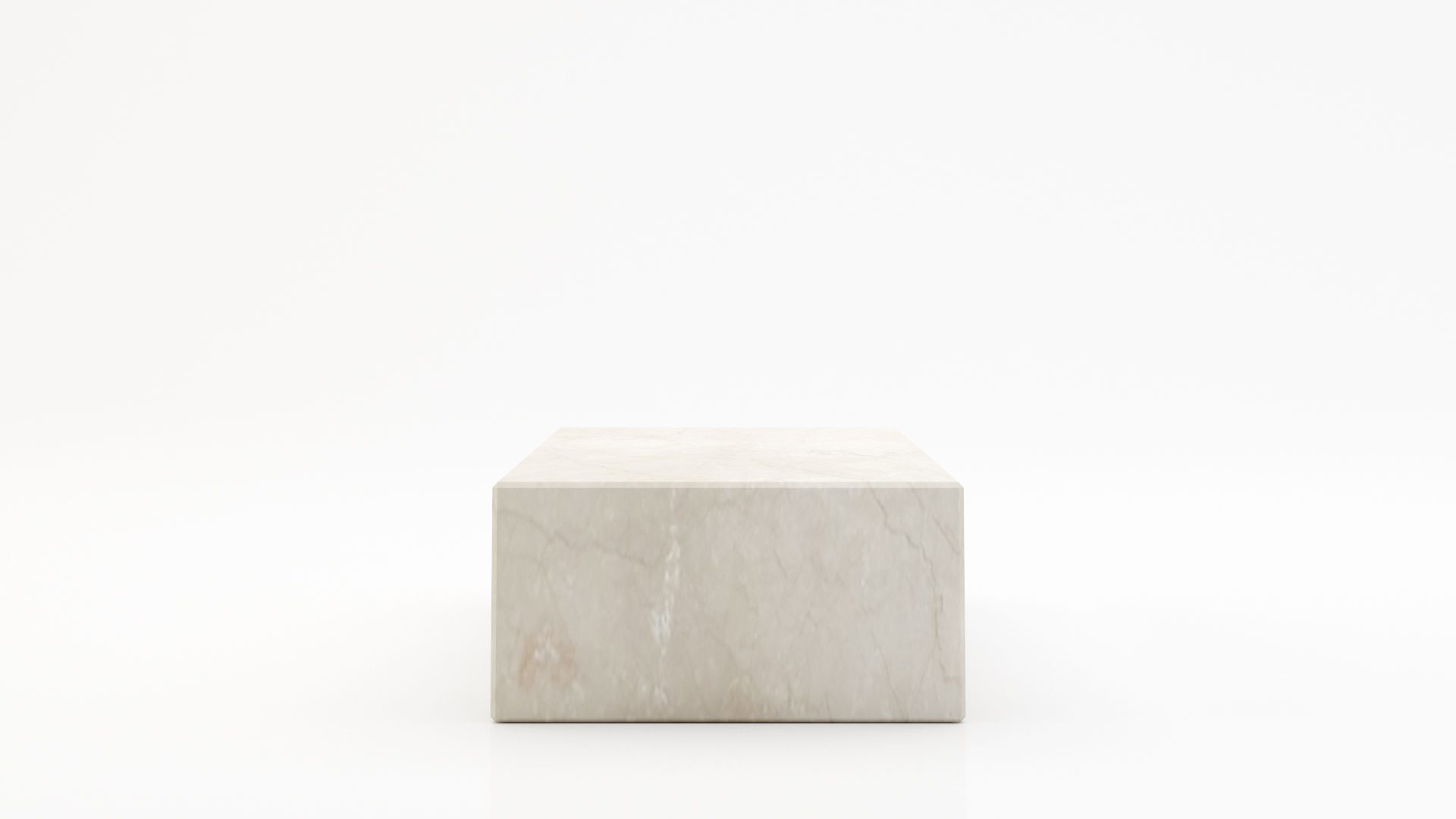Rechthoekige marmeren salontafel Blocco Botticino Semi Classico - Afbeelding 3